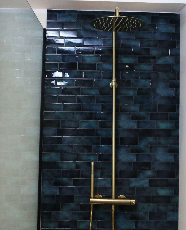 Columna de ducha monomando ESSEBAGNO Envol oro cepillado - 3