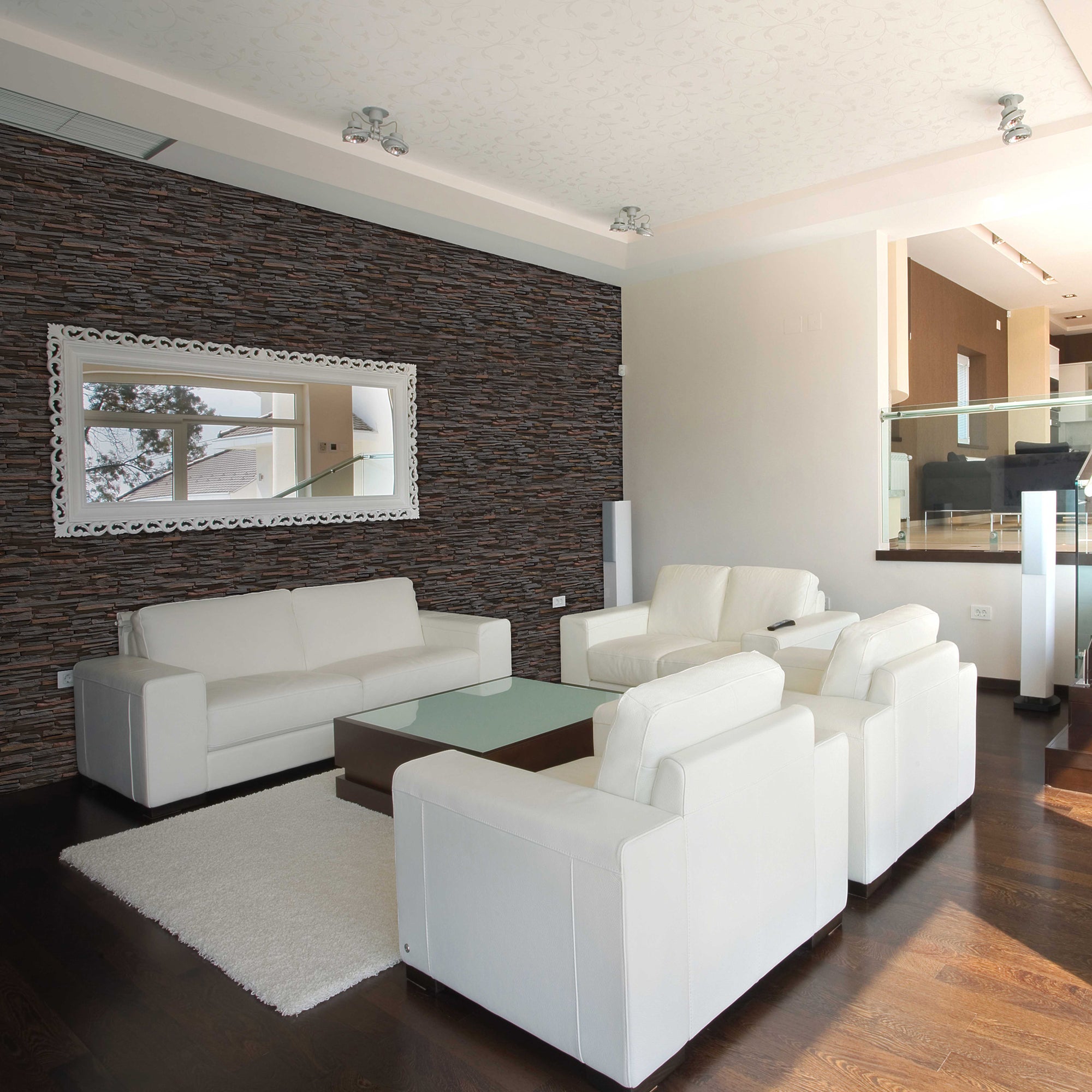 Panel decorativo bricopol laja fina multicolor 118x93 cm