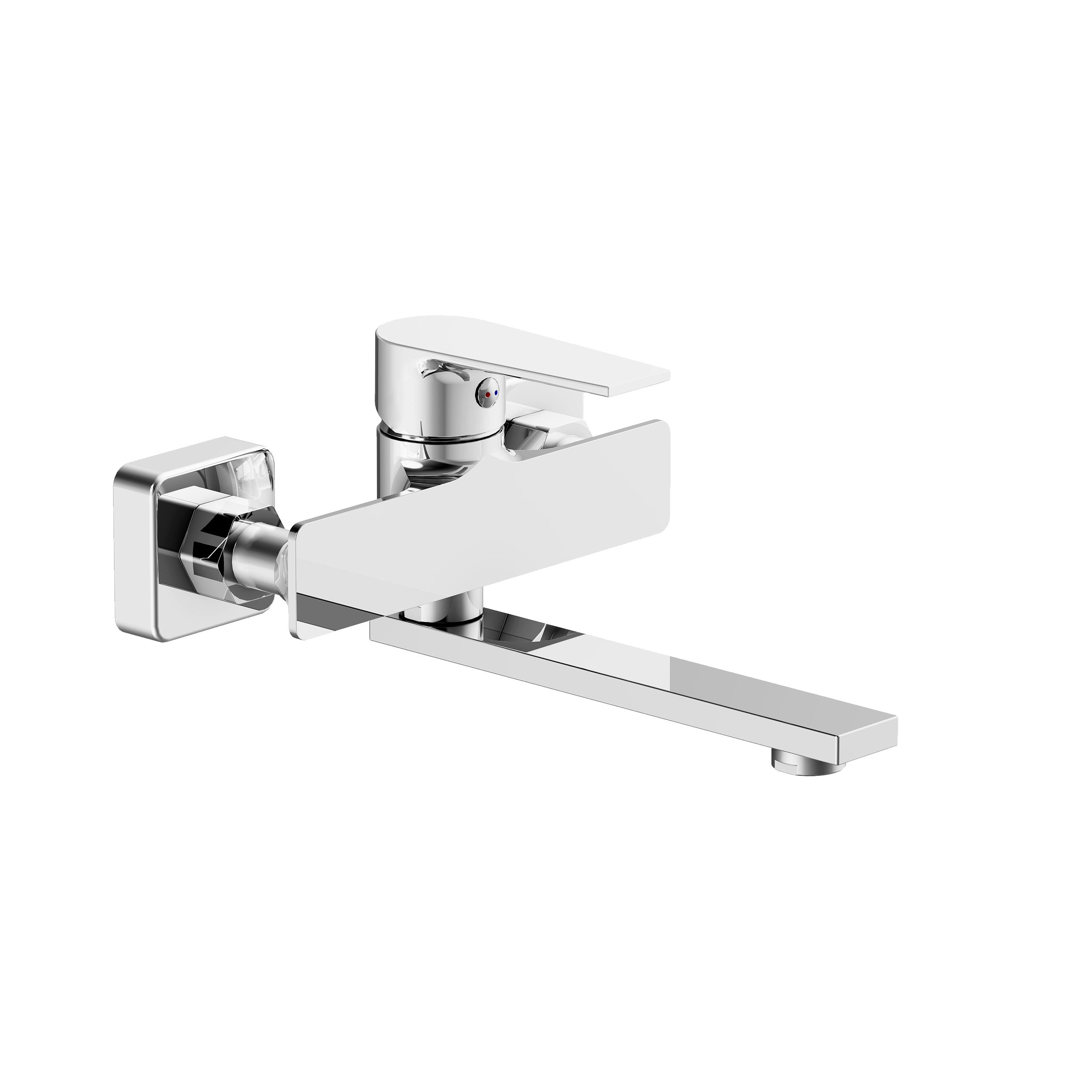 Bateria umywalkowa ścienna chrom 12 cm Alto Sensea