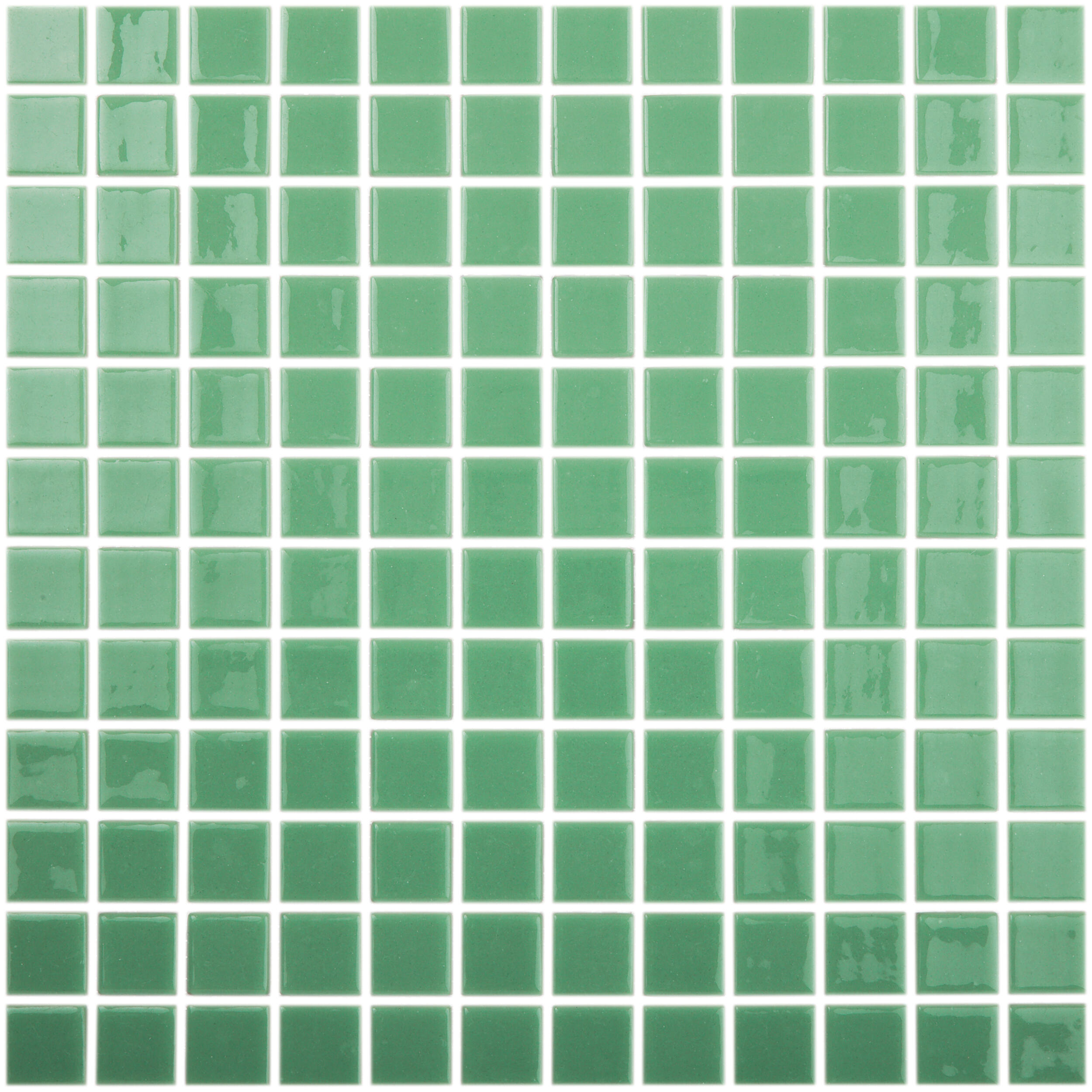 Gresite liso puntos brillante 39.6x31.5 cm verde