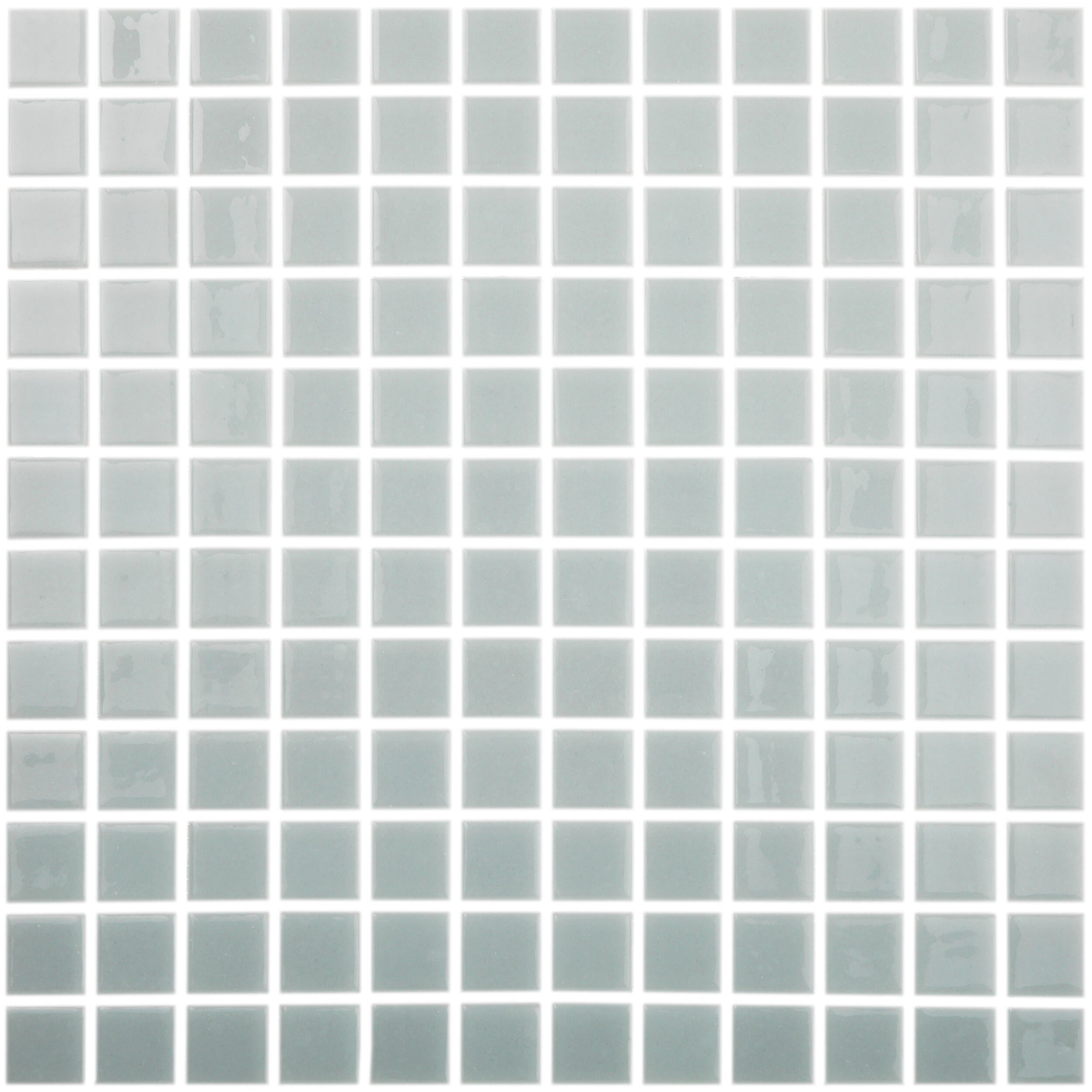 Gresite liso puntos brillante 39.6x31.5 cm gris / plata