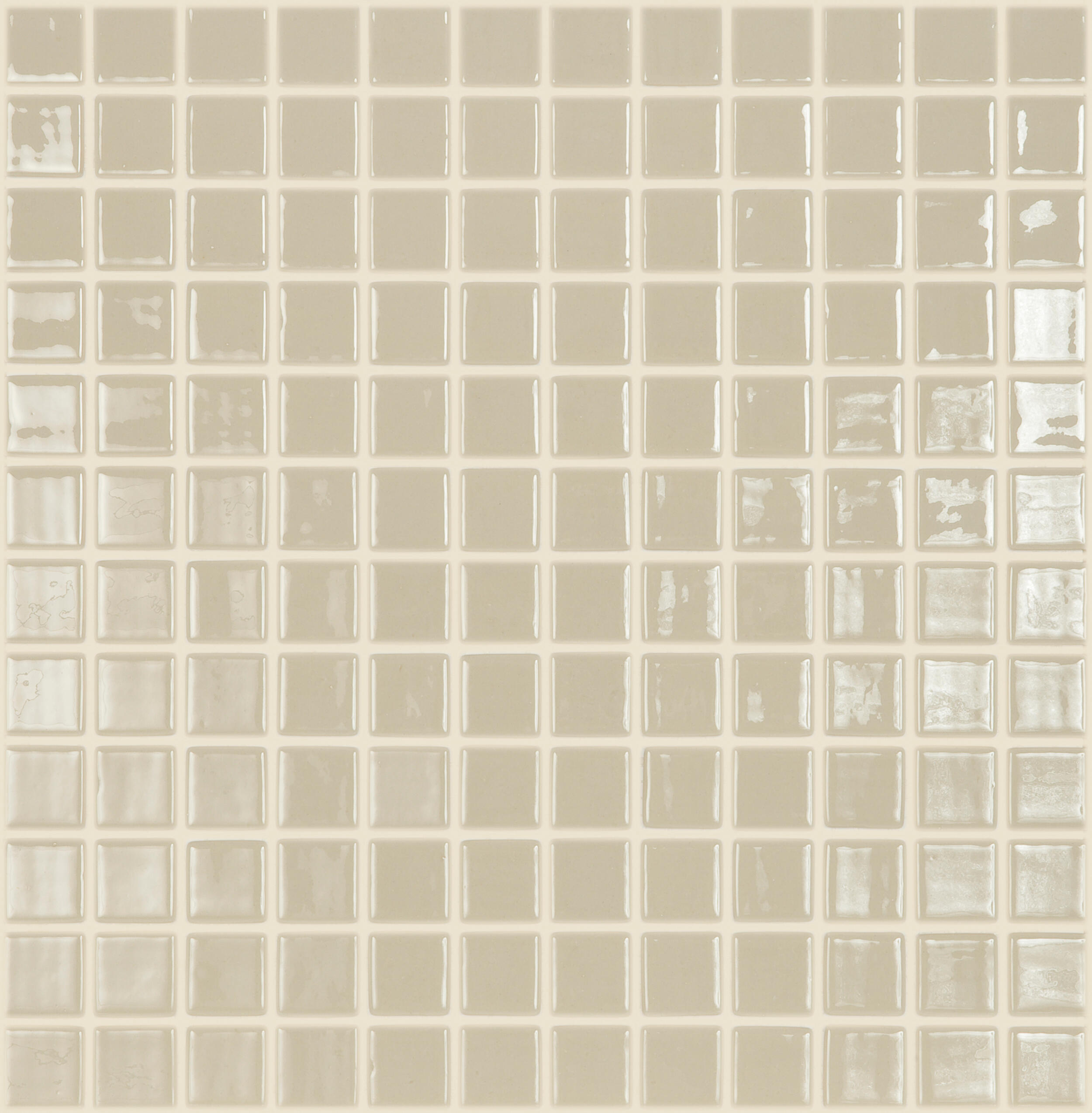 Gresite liso puntos brillante 39.6x31.5 cm beige