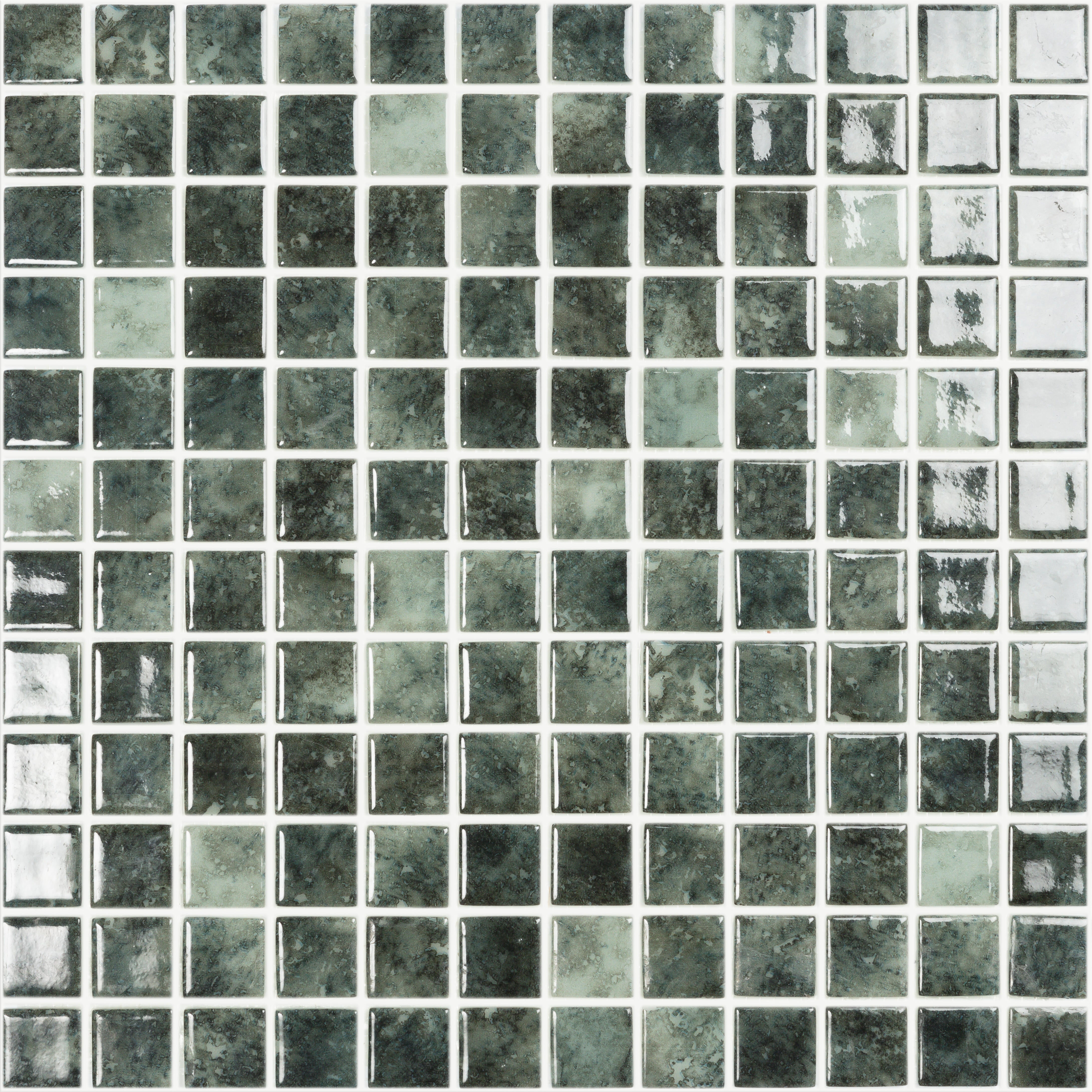 Gresite nature brillante 31.5x31.5 cm verde