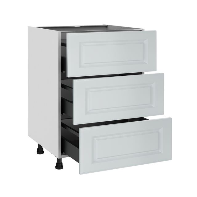 Mueble bajo de cocina Delinia ID Oxford Azul 76,8X60 cm 3 CAJ