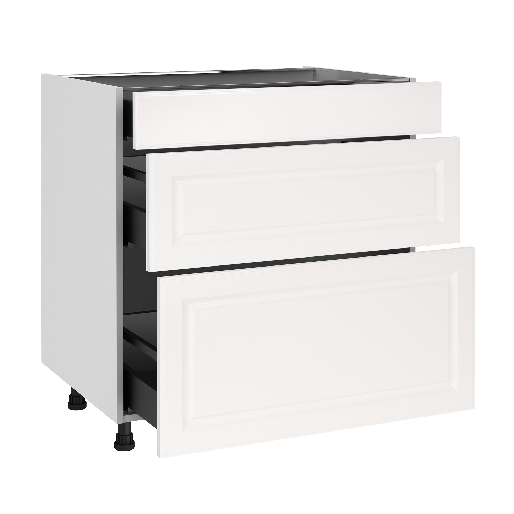 Mueble bajo de cocina delinia id oxford bl 76,8x80 cm 1 caj 2cac
