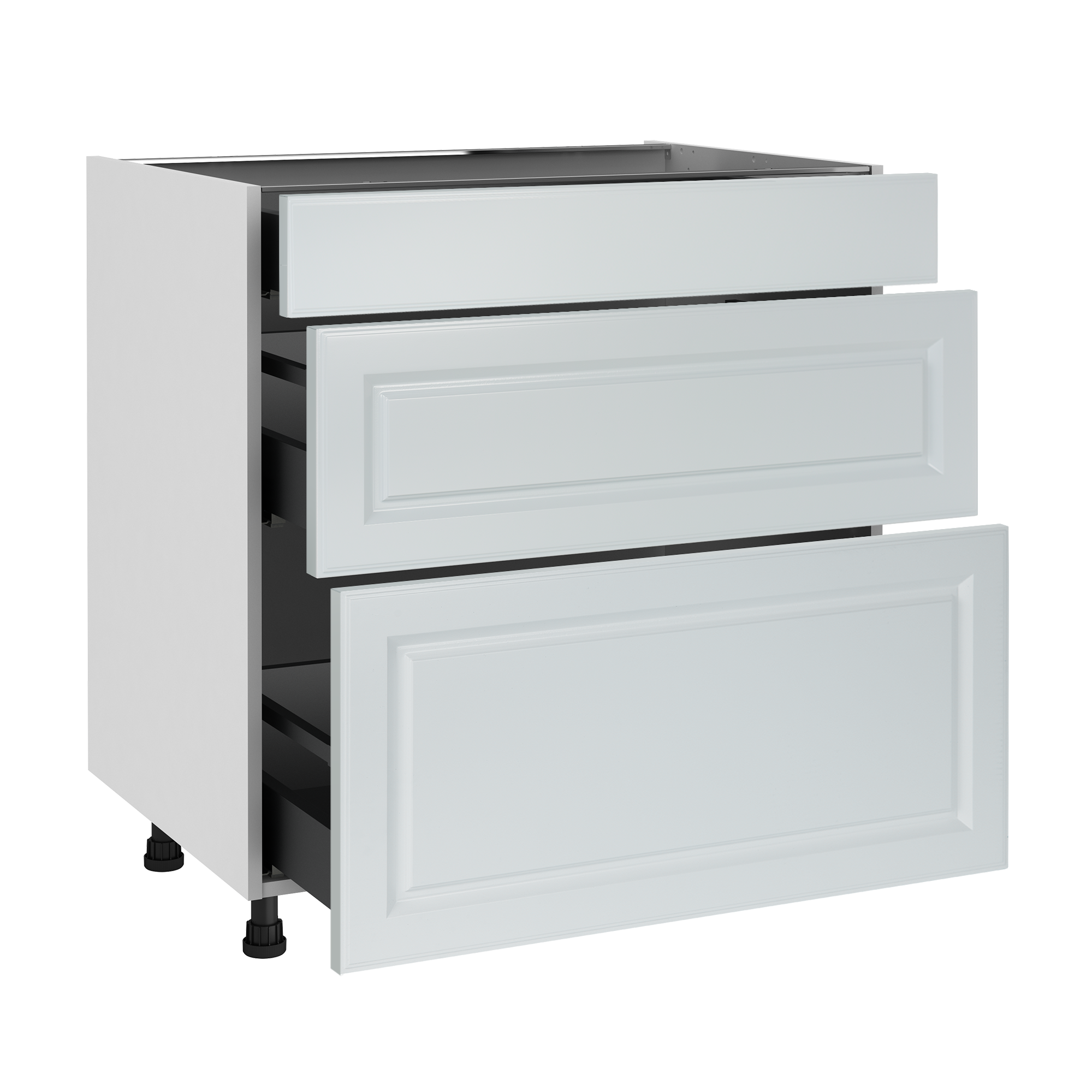 Mueble bajo de cocina delinia id oxford azul 76,8x80 cm 1 caj 2cac