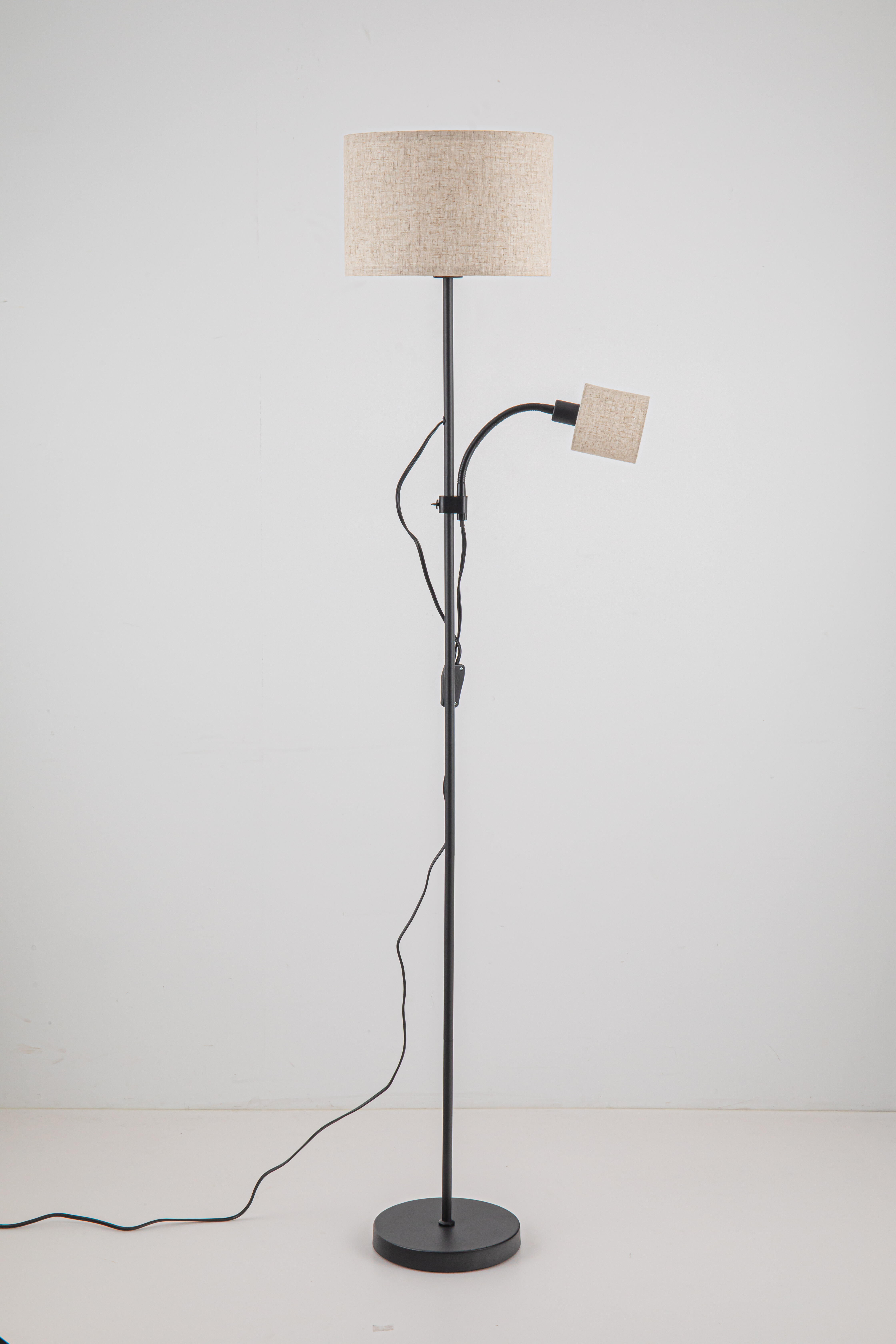 Lámpara de pie Blosom E14+E27 negro - 2