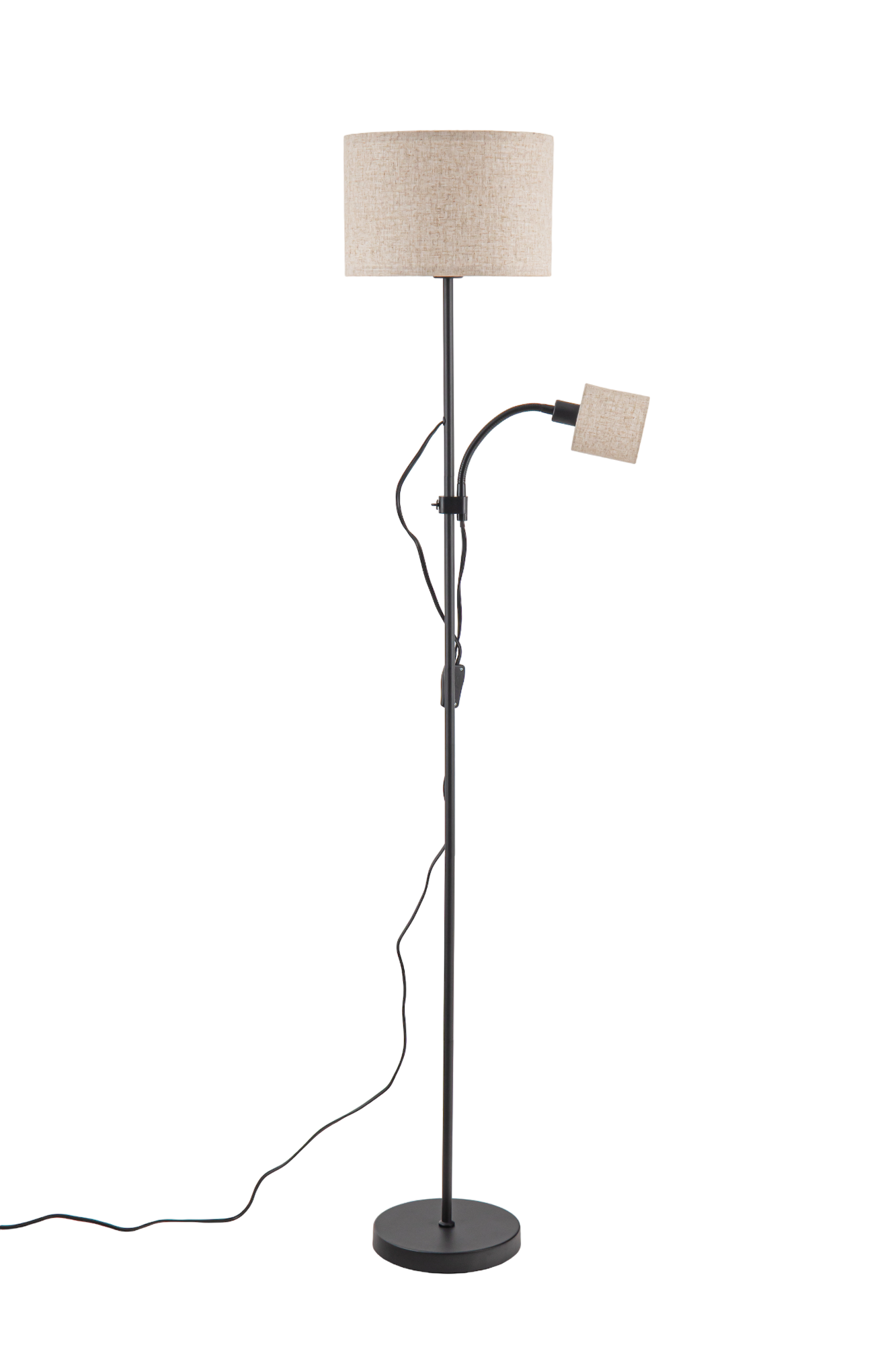 Lámpara de pie Blosom E14+E27 negro - 3