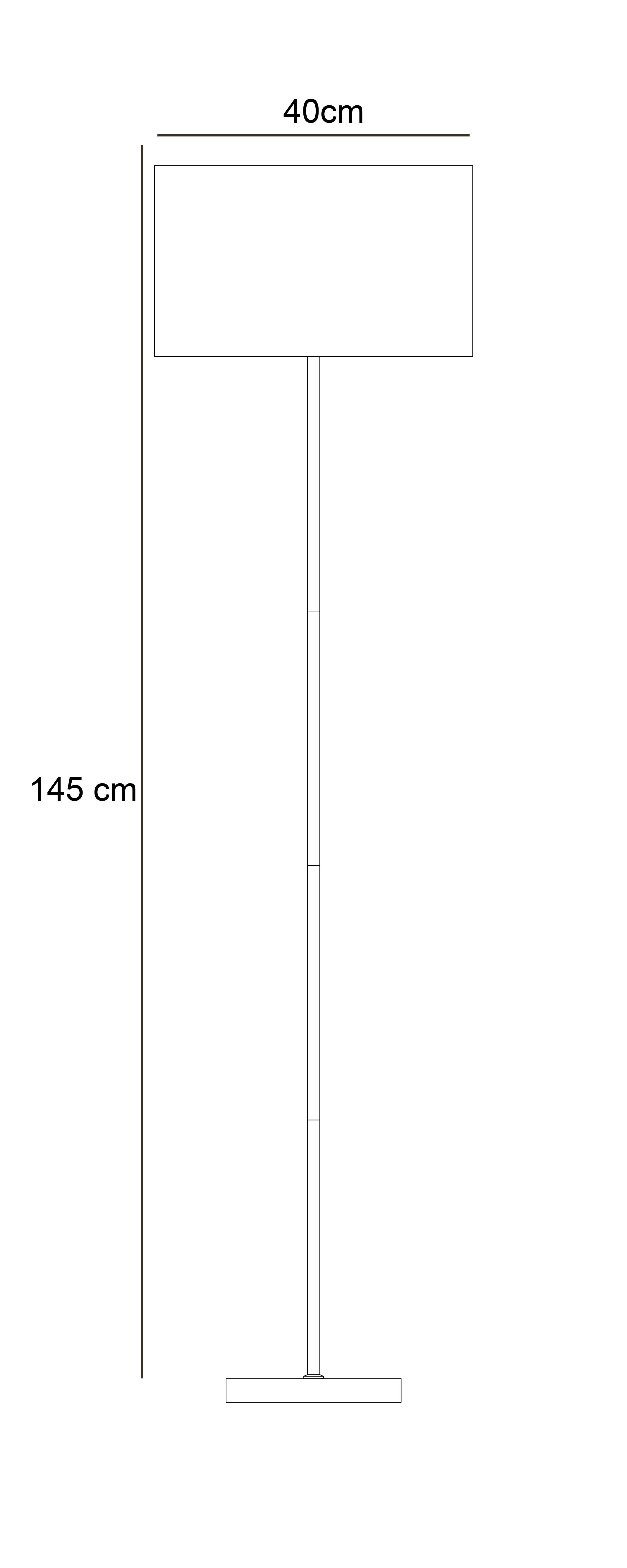Lámpara de pie Lino E27 38 cm - 6