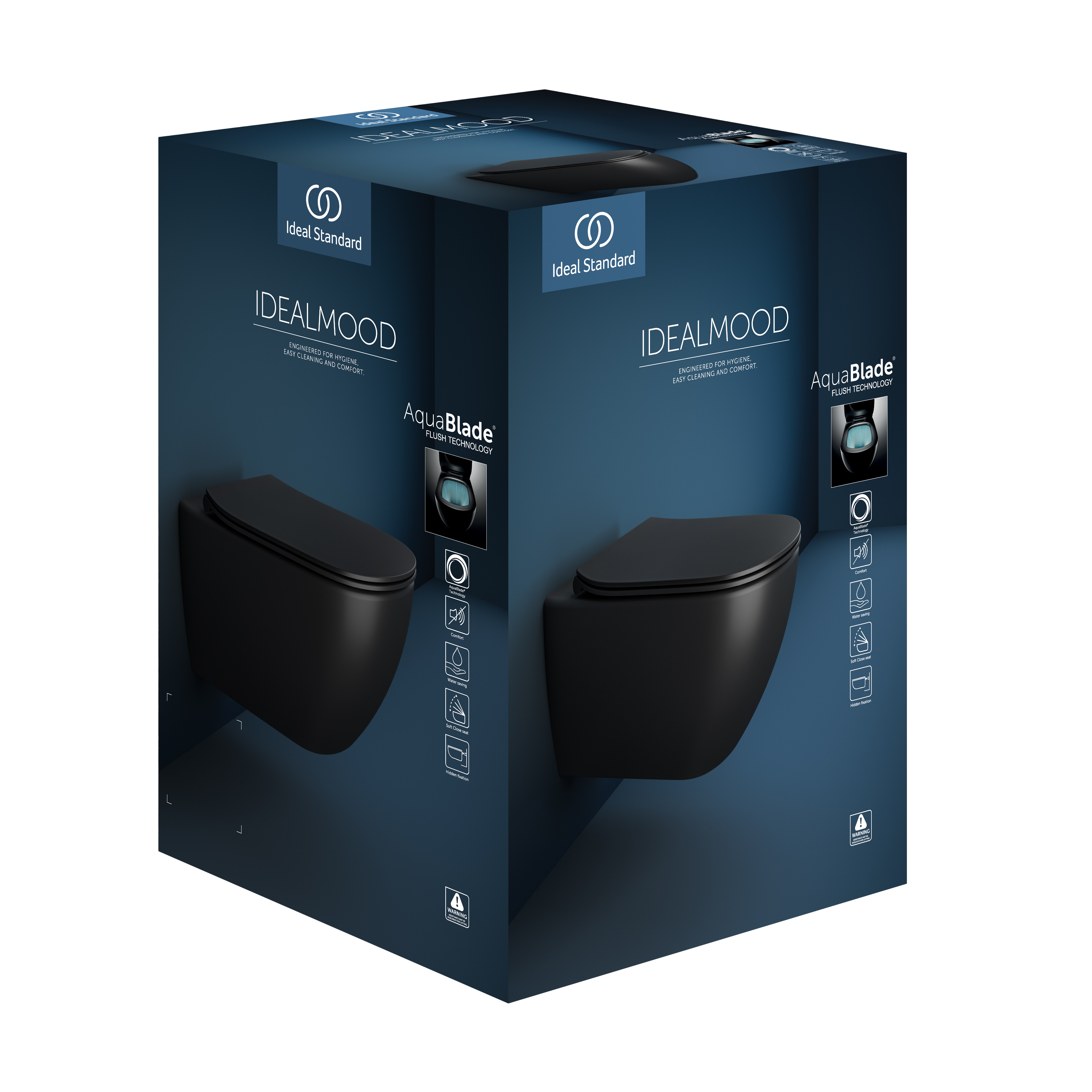 Taza WC suspendido IDEAL STANDARD Idealmood negro mate - 5