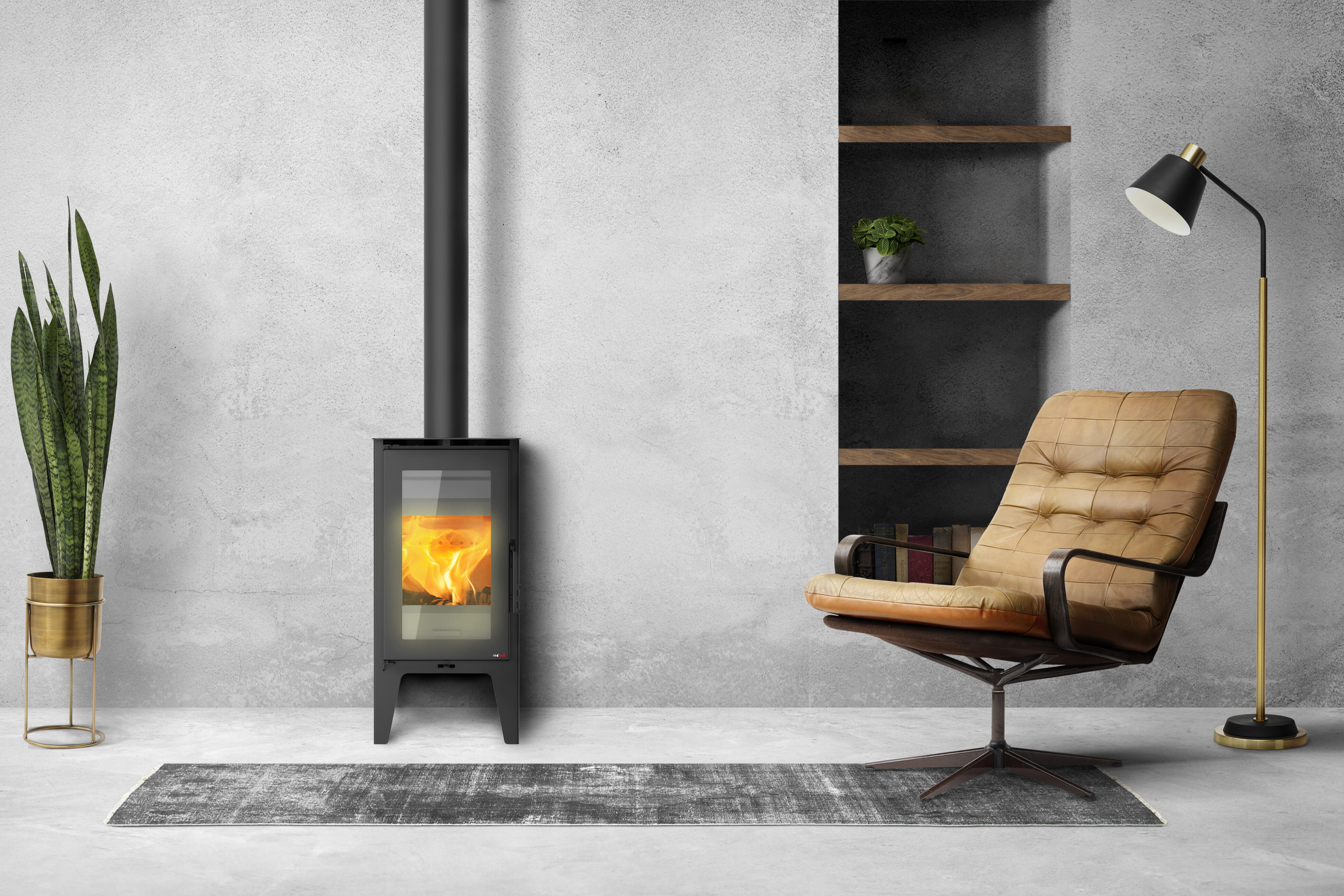 Estufa de leña ALVA ECO 6.7kw - 2