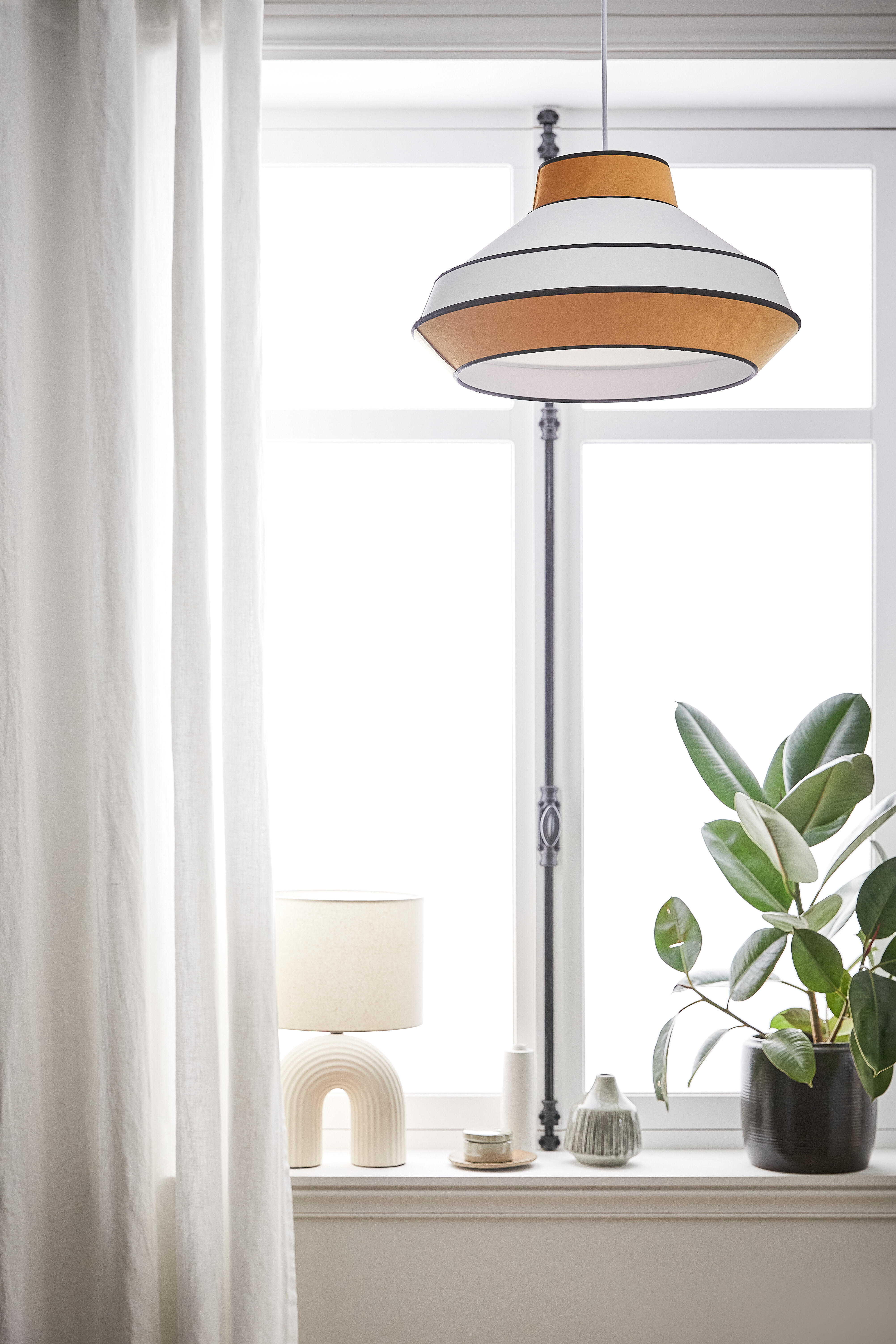 Rideau tamisant, Danae lin, blanc H.280 x l.140 cm INSPIRE - 6