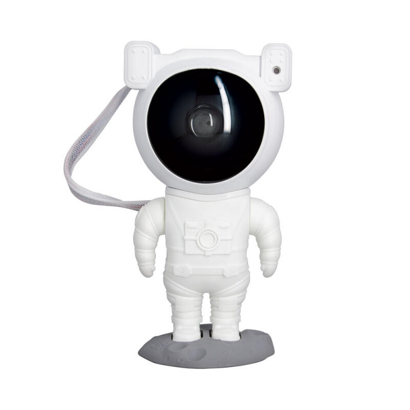 Lámpara de mesa sin cable LED con modo luz nocturna Robot Astronauta XANLITE con estructura blanca pantalla blanca color cambiante CCT 2500K- 6700K - 7