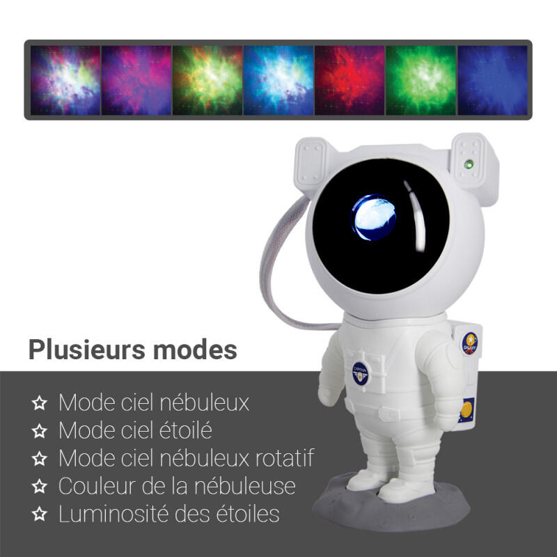 Lampe LED Astrolite mode veilleuse, abs, blanc, H.22.5 cm, - 6