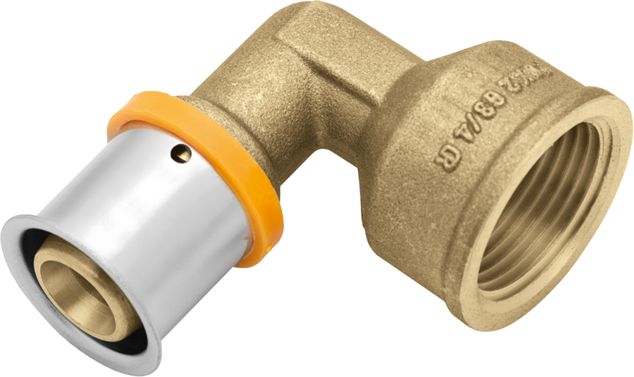 Kolanko 90° mosiężne GW 1/2" 16 mm PRESS KAN-THERM