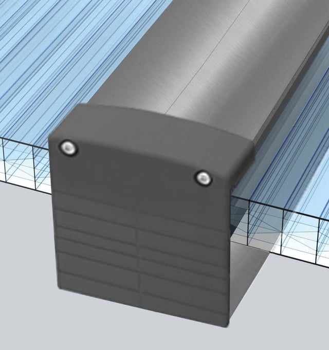 Lot de 5 arrêt-plaques pour plaque ep. 16/32 mm, L.0 m