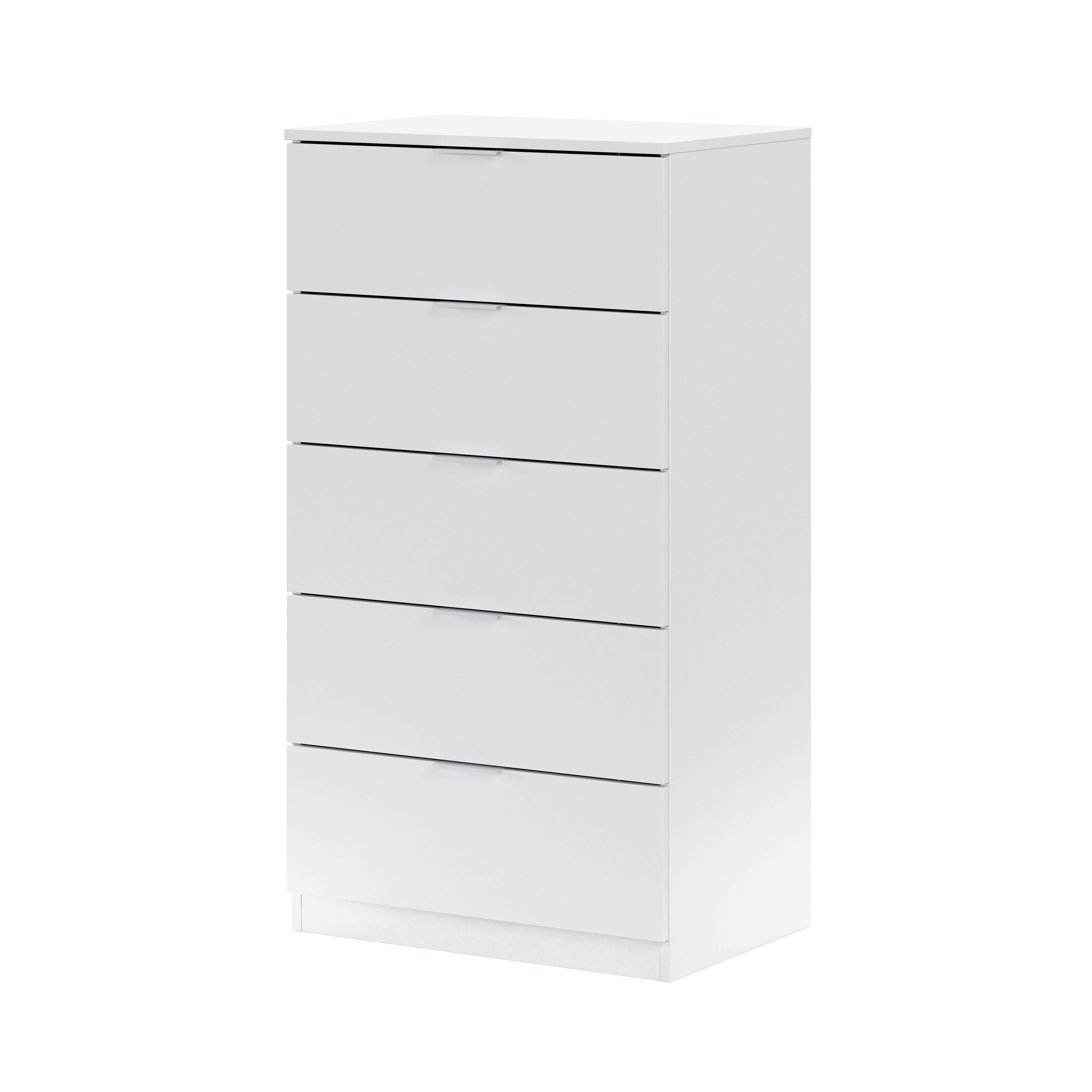 Cómoda 5 cajones blanco artik 110x60x40cm - 8