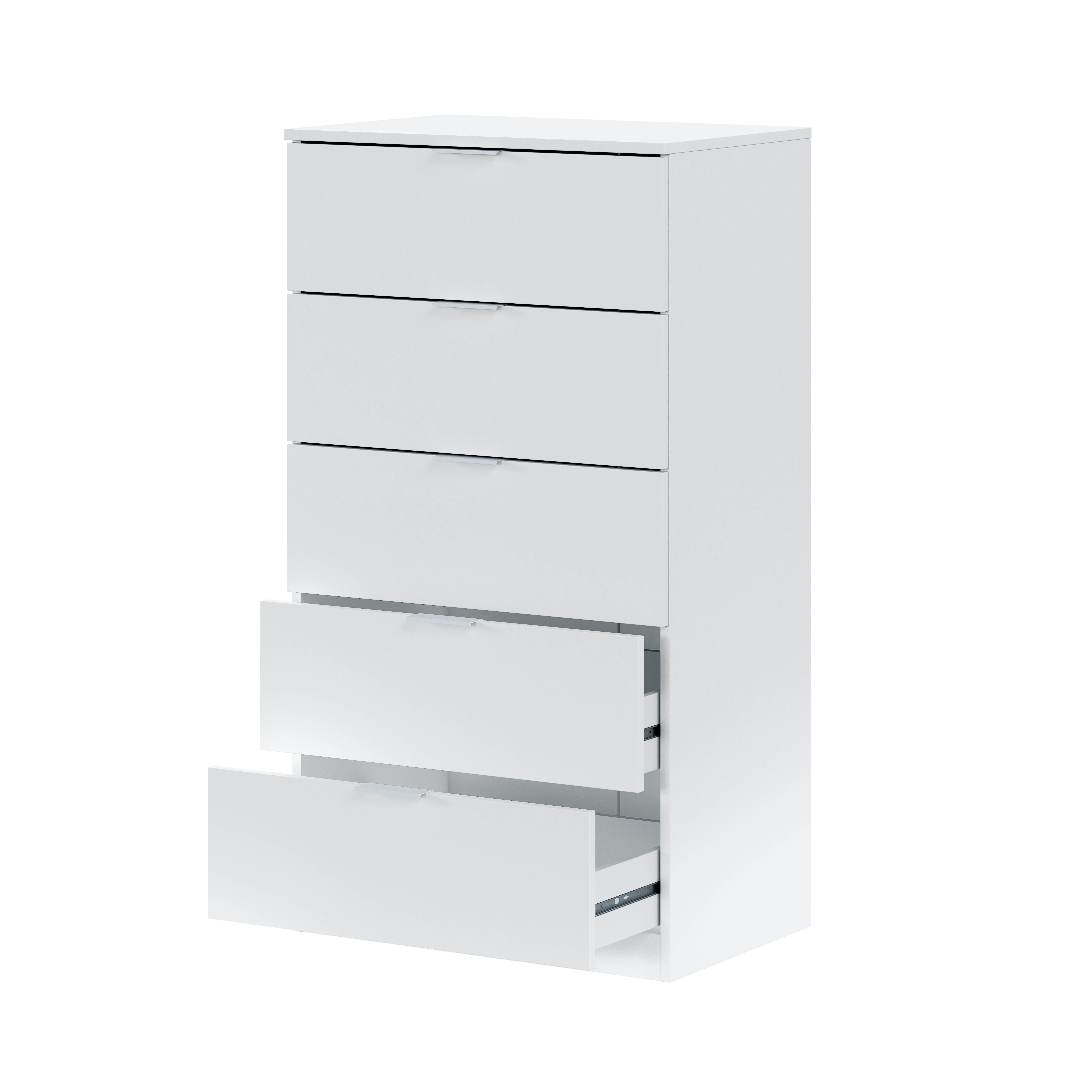 Cómoda 5 cajones blanco artik 110x60x40cm - 3