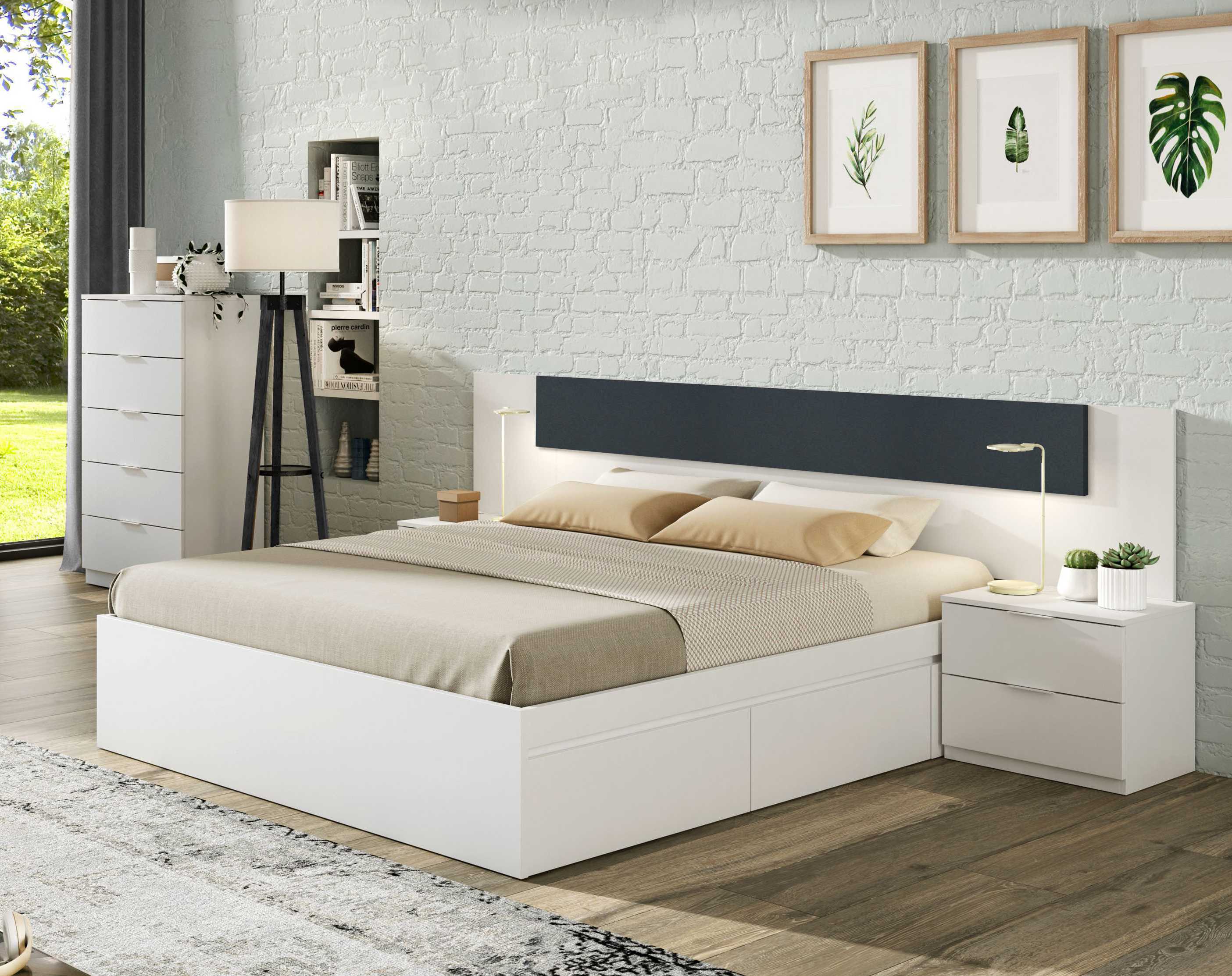 Cómoda 5 cajones blanco artik 110x60x40cm - 4
