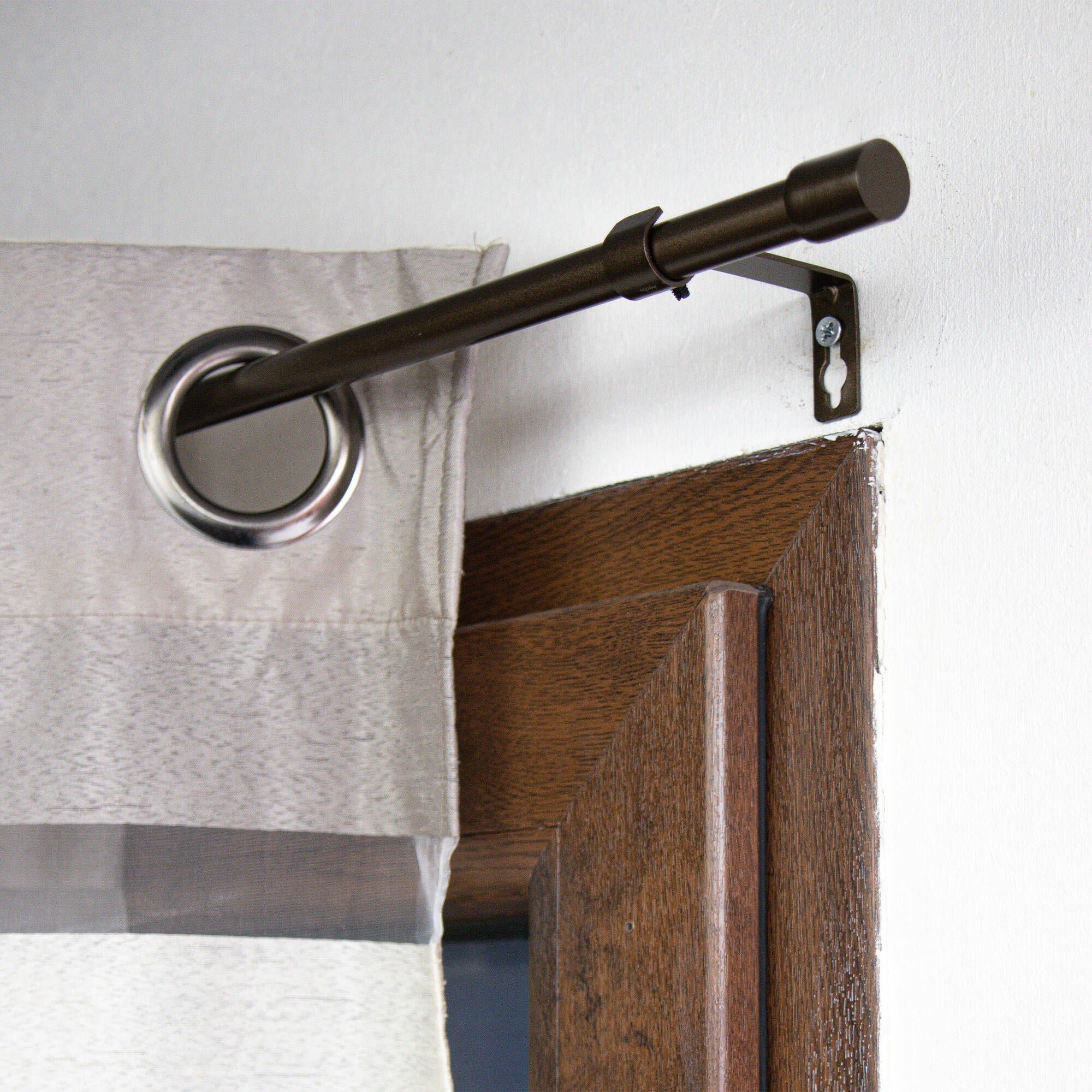 Bedford Home Asta Per Tenda Estensibile 1 Pollice | Finitura Bronzo Lucidato | Lunghezza Regolabile 167-324 Cm | Kit Di Montaggio Incluso - 3