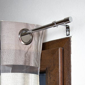 Bacchette Per Tende A Pressione Senza Forare - Estensibili 40-60cm, Cromo - 2 Pezzi - Foto 2