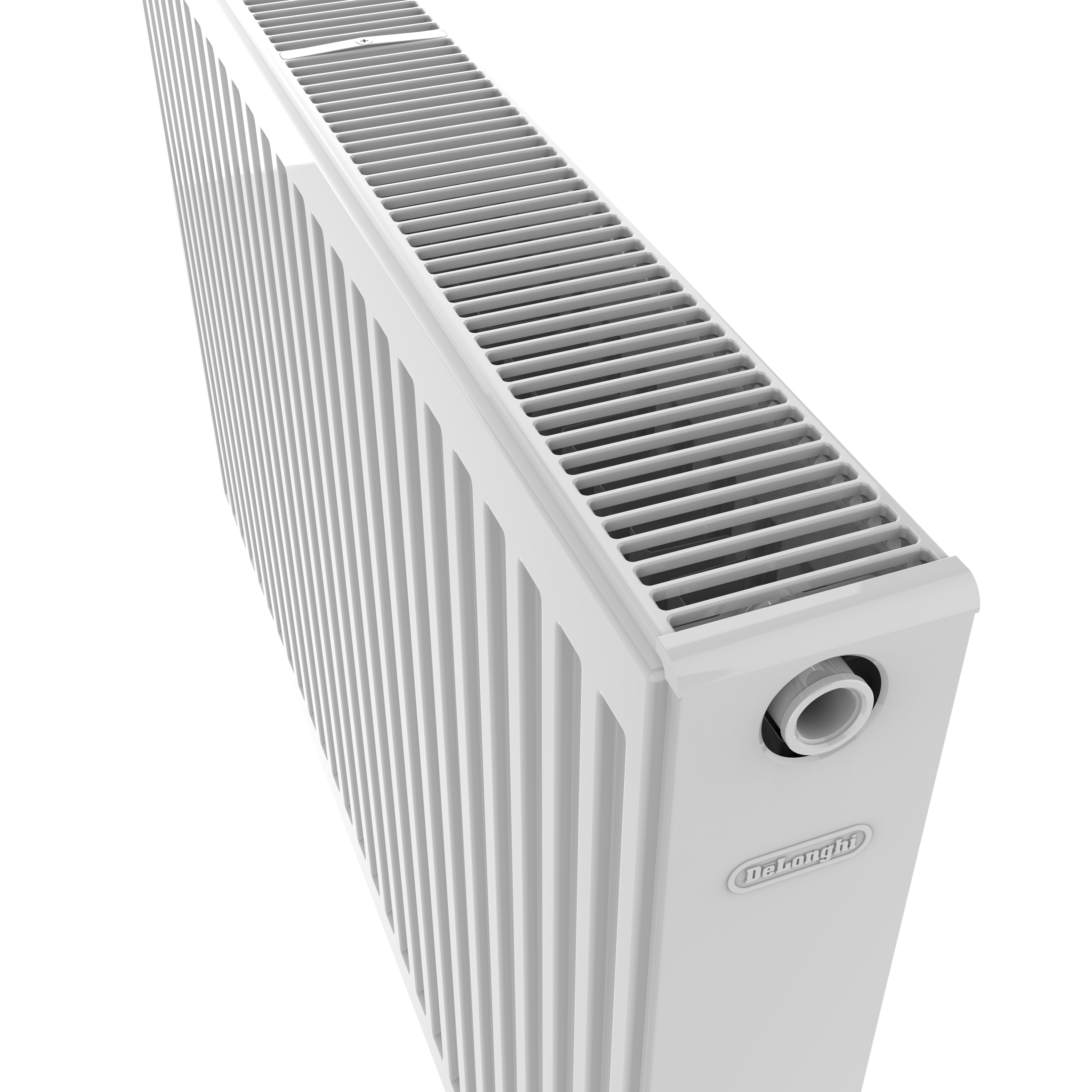 Radiateur eau chaude 1448W, l.90xH.60 cm Easy DE'LONGHI horizontal blanc - 5