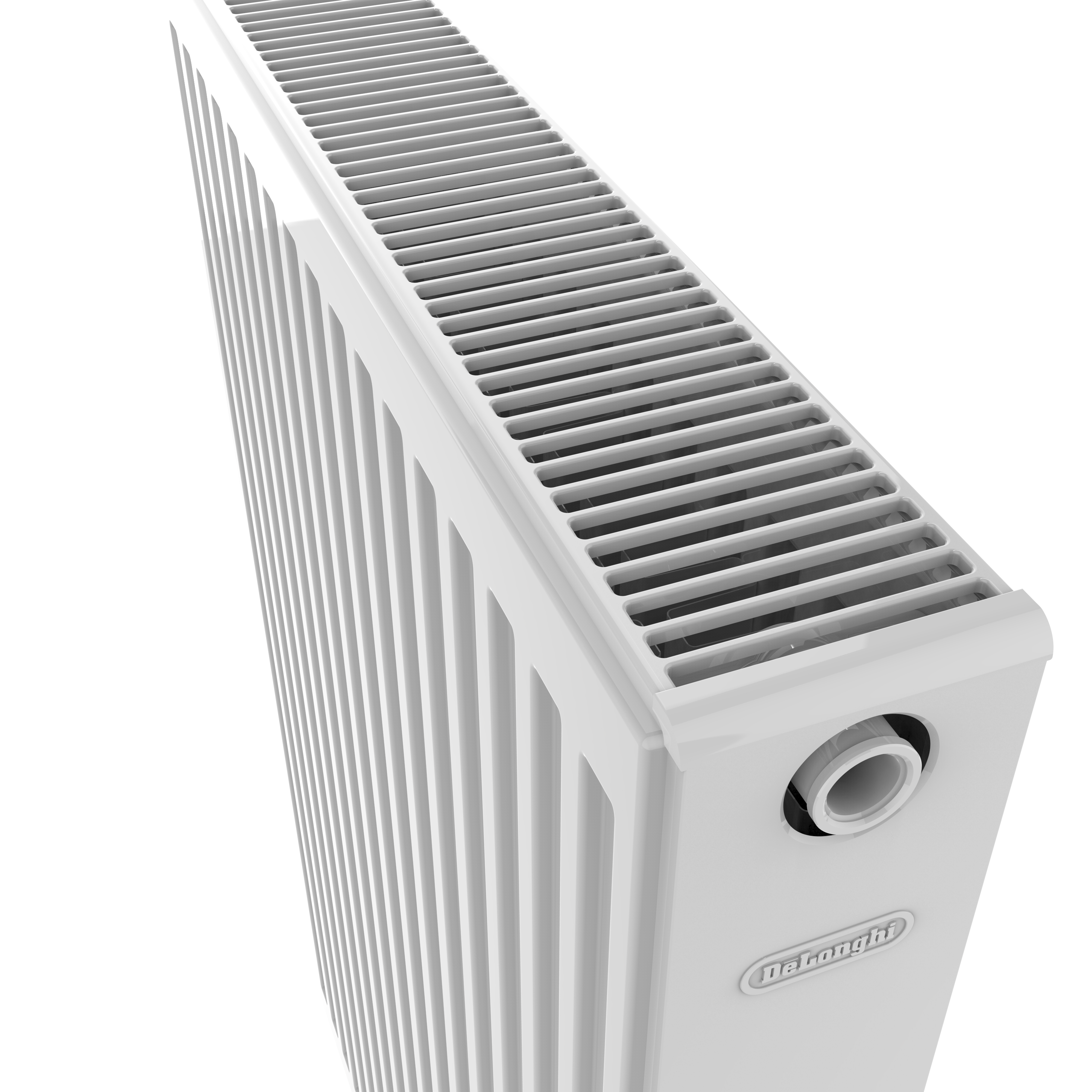 Radiateur eau chaude 1390W, l.60xH.90 cm Easy DE'LONGHI vertical blanc - 5