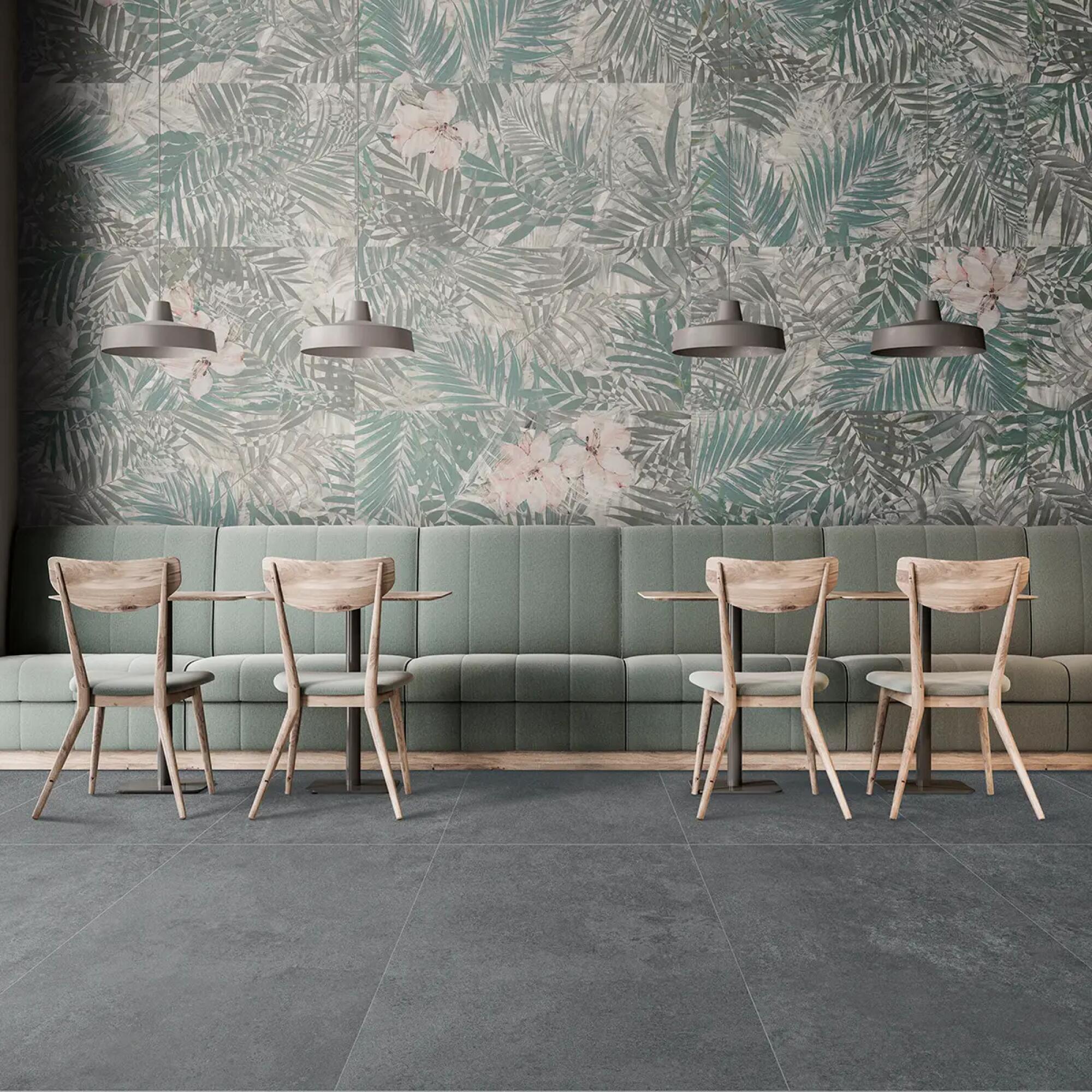 Piastrella da rivestimento interno 60 x 120 cm Sp. 9.5 mm rettificato Flora Cold in gres porcellanato smaltato multicolore satinato 1.44 mq - 2