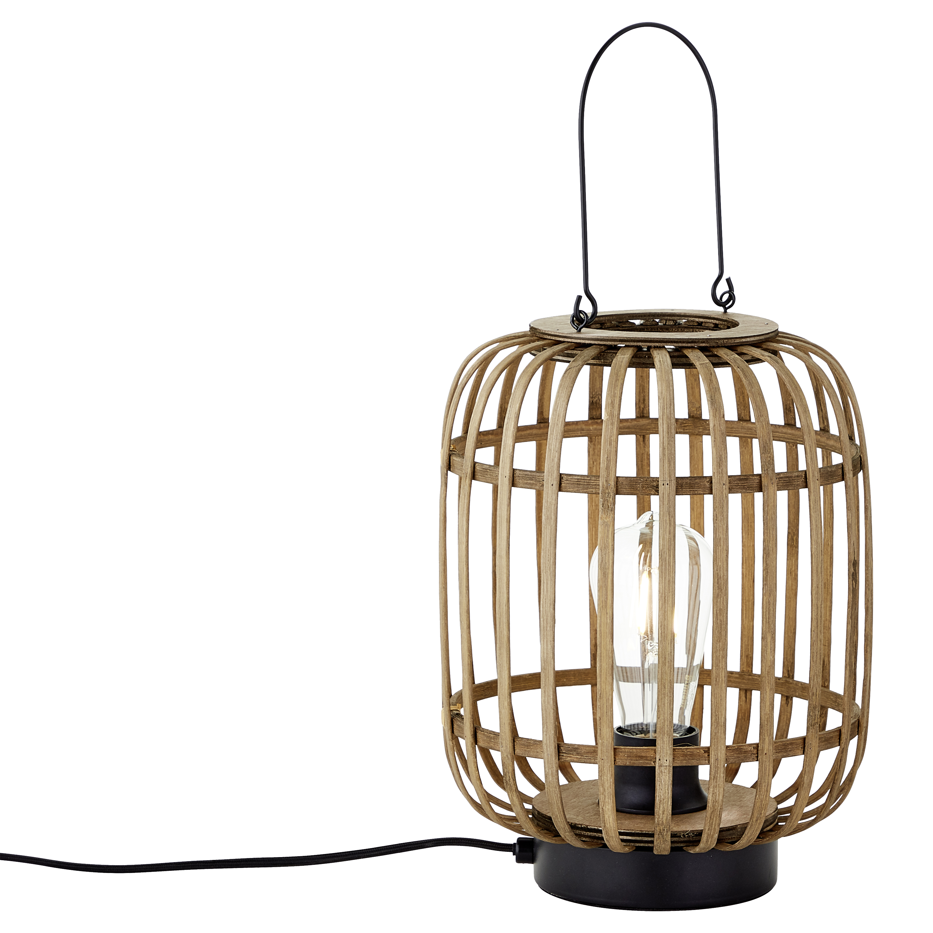 Lampa stołowa Manihi czarna bambus E27 33 cm Inspire - 18