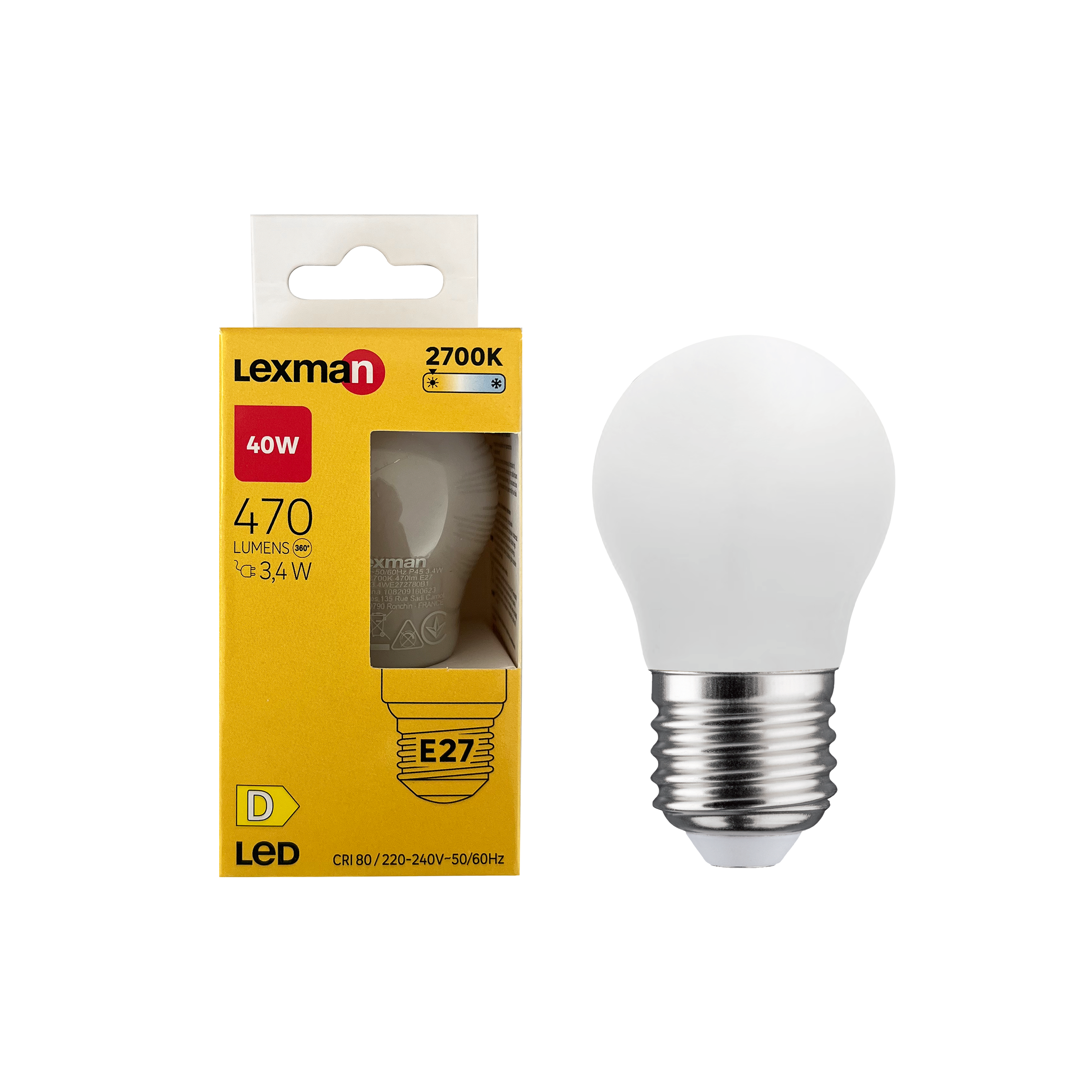 Żarówka LED E27 3,4 W 470 lm Ciepła biel Lexman - 3