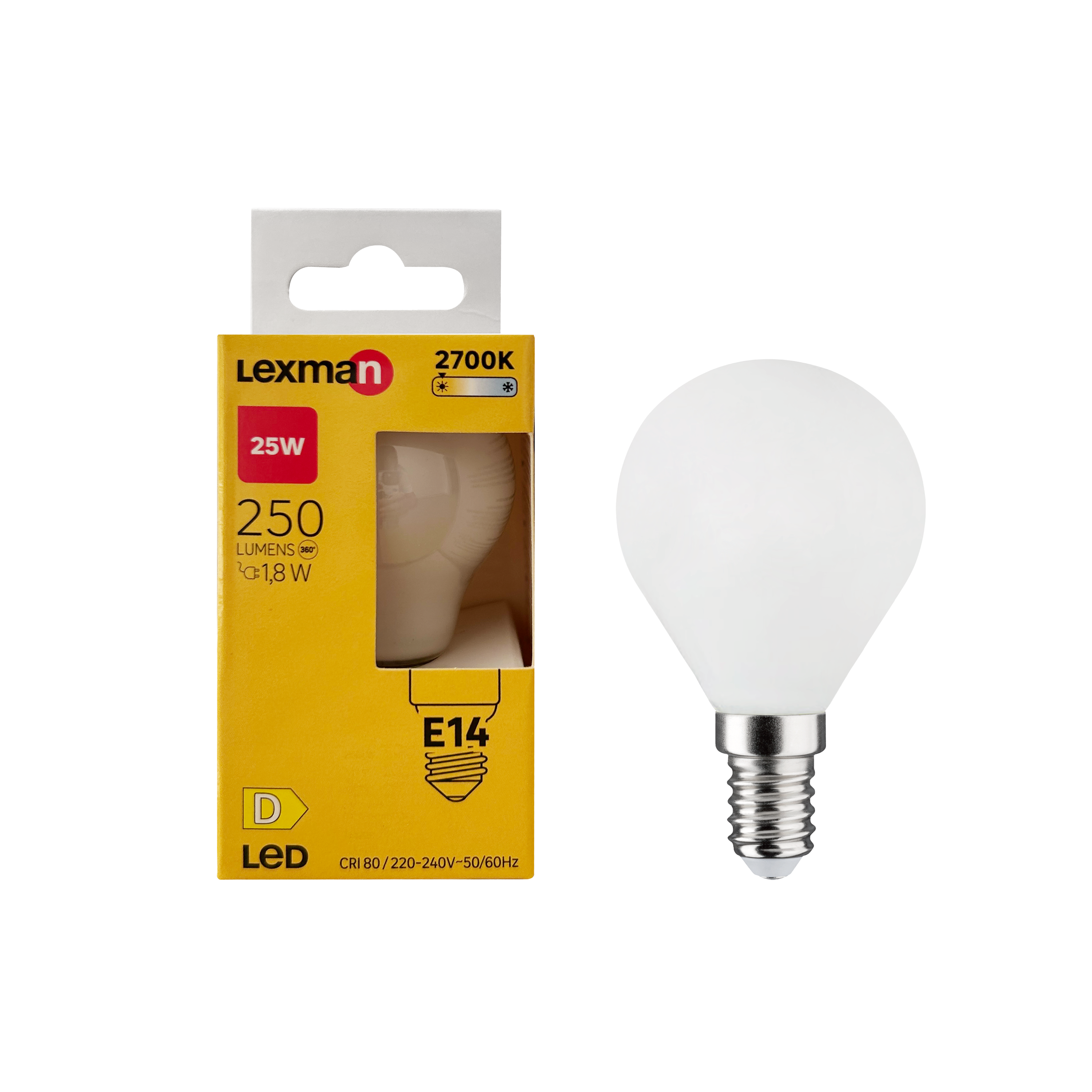 Żarówka LED E14 1,8 W 250 lm Ciepła biel Lexman - 2