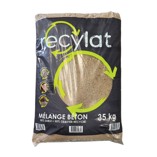 Mélange béton recyclat, NF, 35 kg
