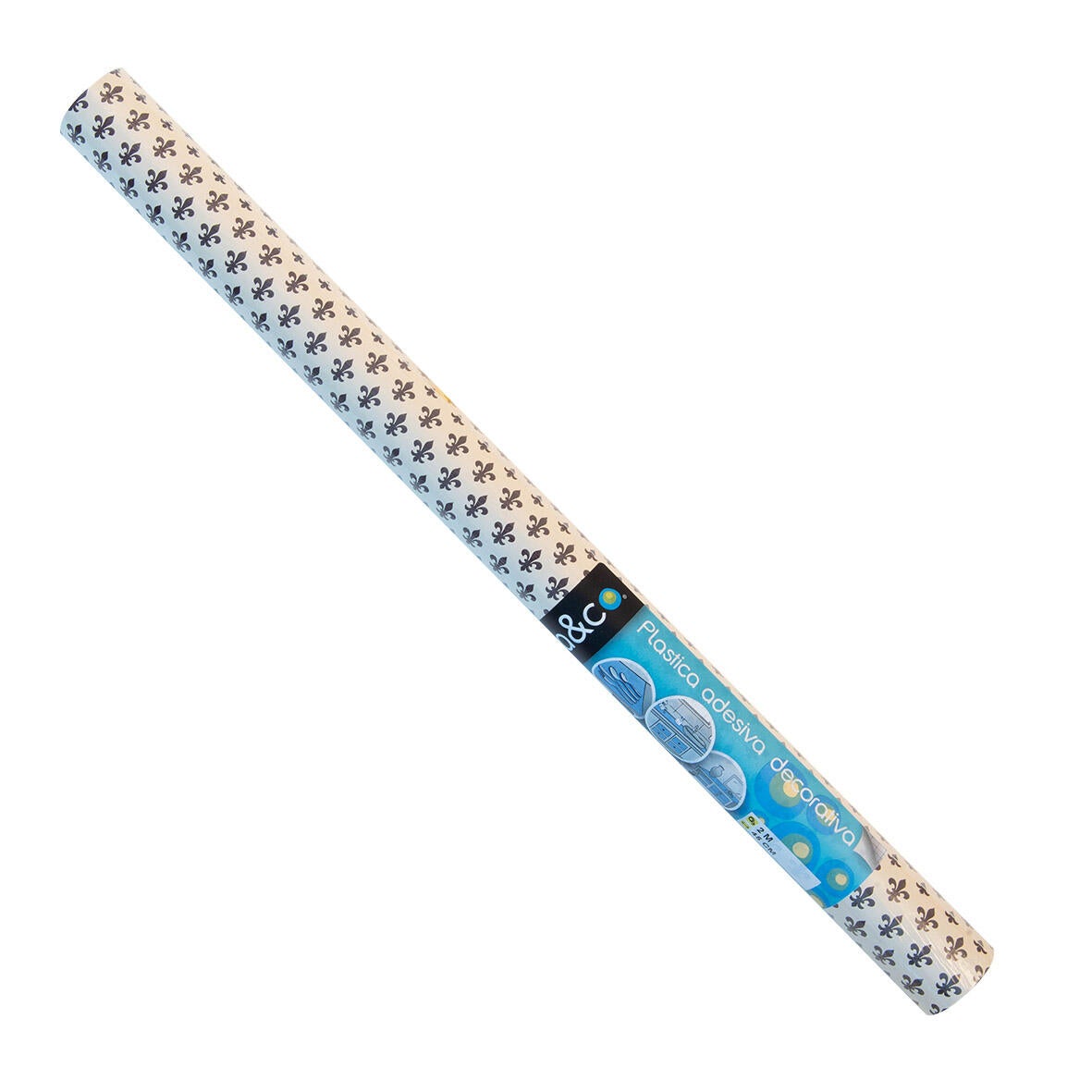 Pellicola Giglio marrone satinato 45 cm x 2 m - 3