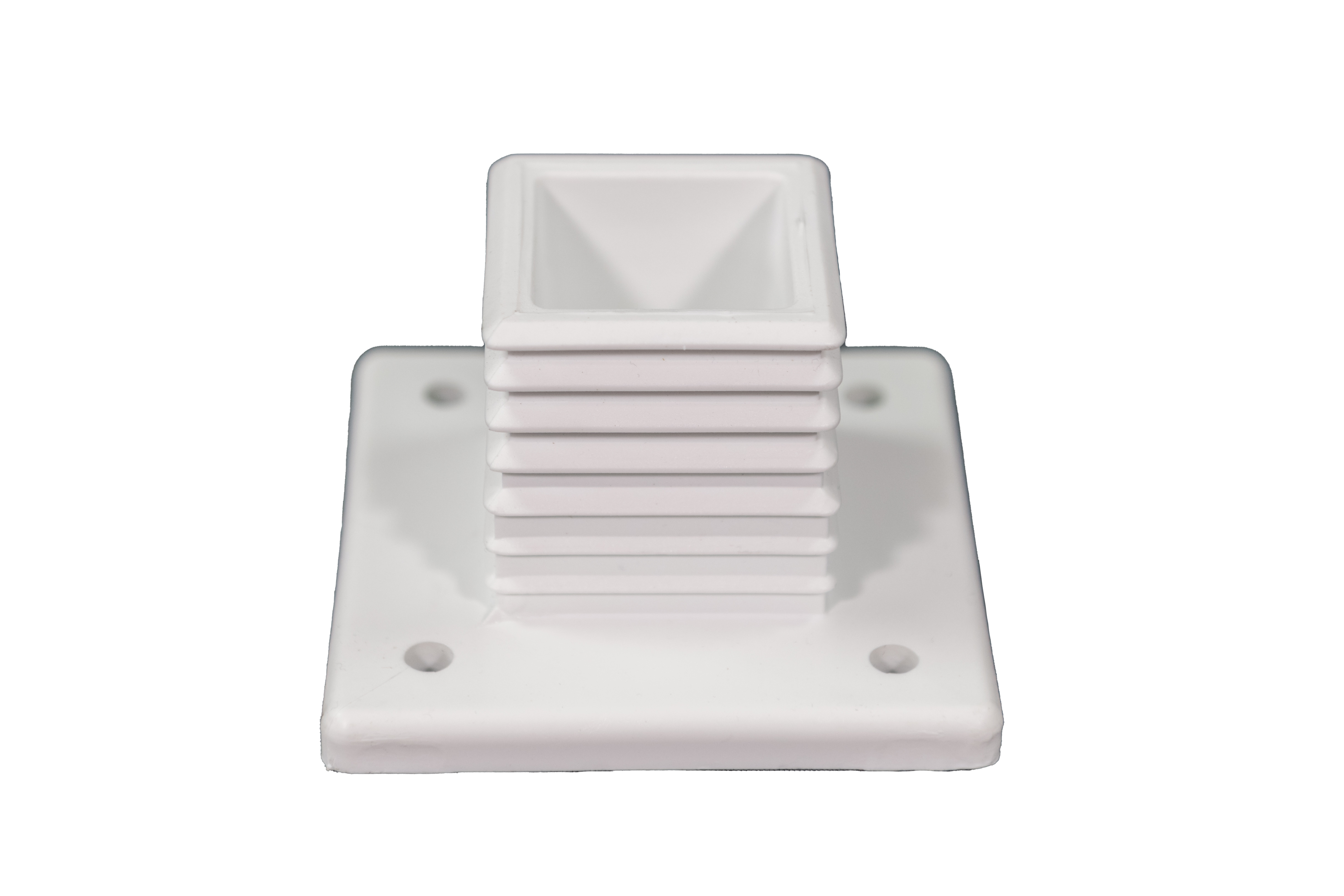 Base para poste POLIAMIDA 60MM BRANCO - 2