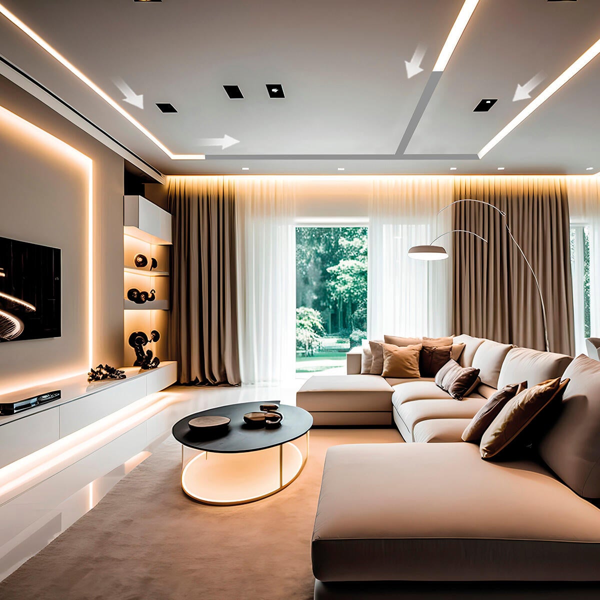 Striscia led Running light strip 5m luce bianco naturale - 3