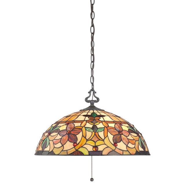 Suspension Kami tiffany verre, multicouleur, Diam.50.8 cm, E27