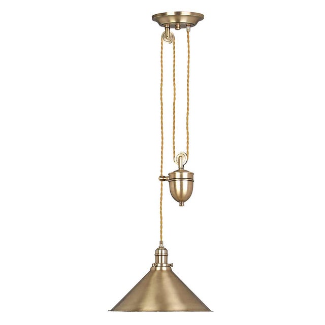 Suspension Provence acier, laiton, Diam.37 cm, E27