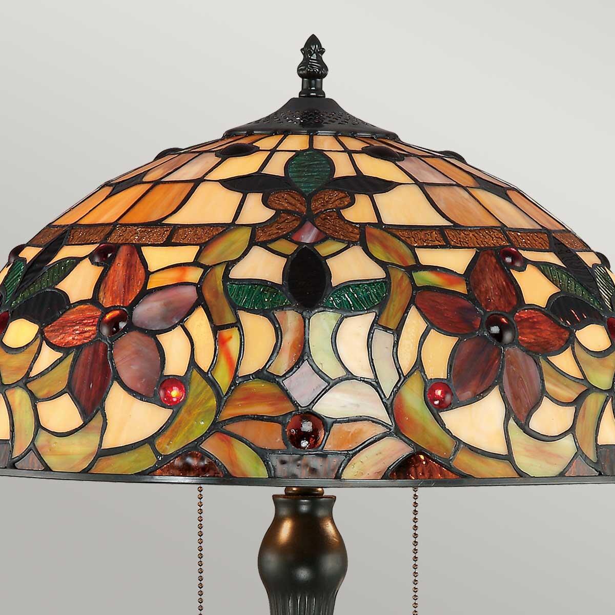 Lampe E27 KAMI, verre, multicouleur, H. 58.4cm - 2