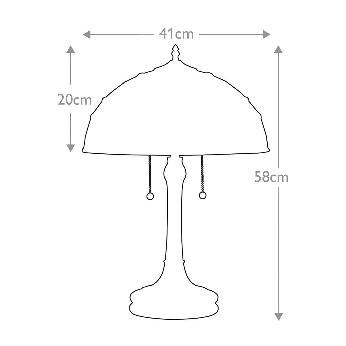 Lampe E27 KAMI, verre, multicouleur, H. 58.4cm - 5