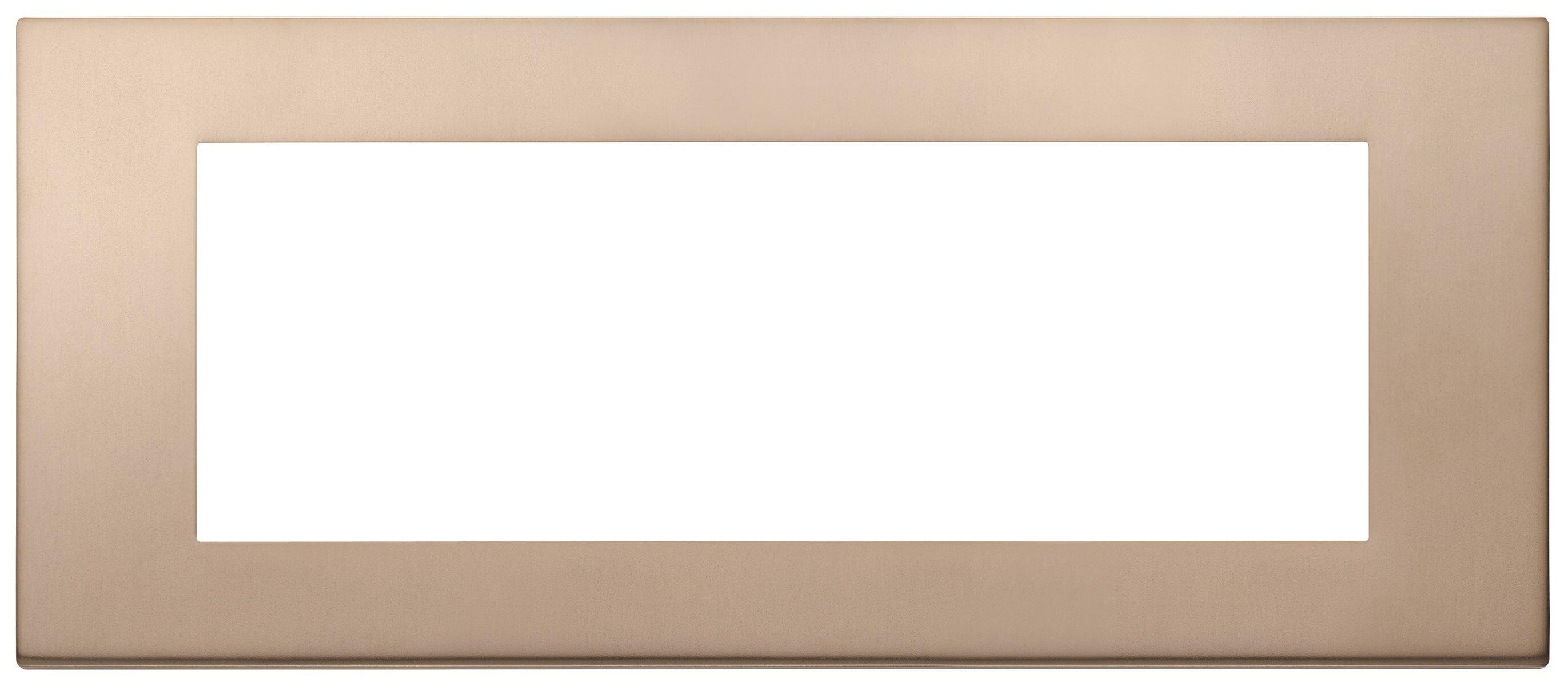 Vimar Plakette 4 Setzt A Klicken Sie Auf Aluminium Bronze 08638.BR