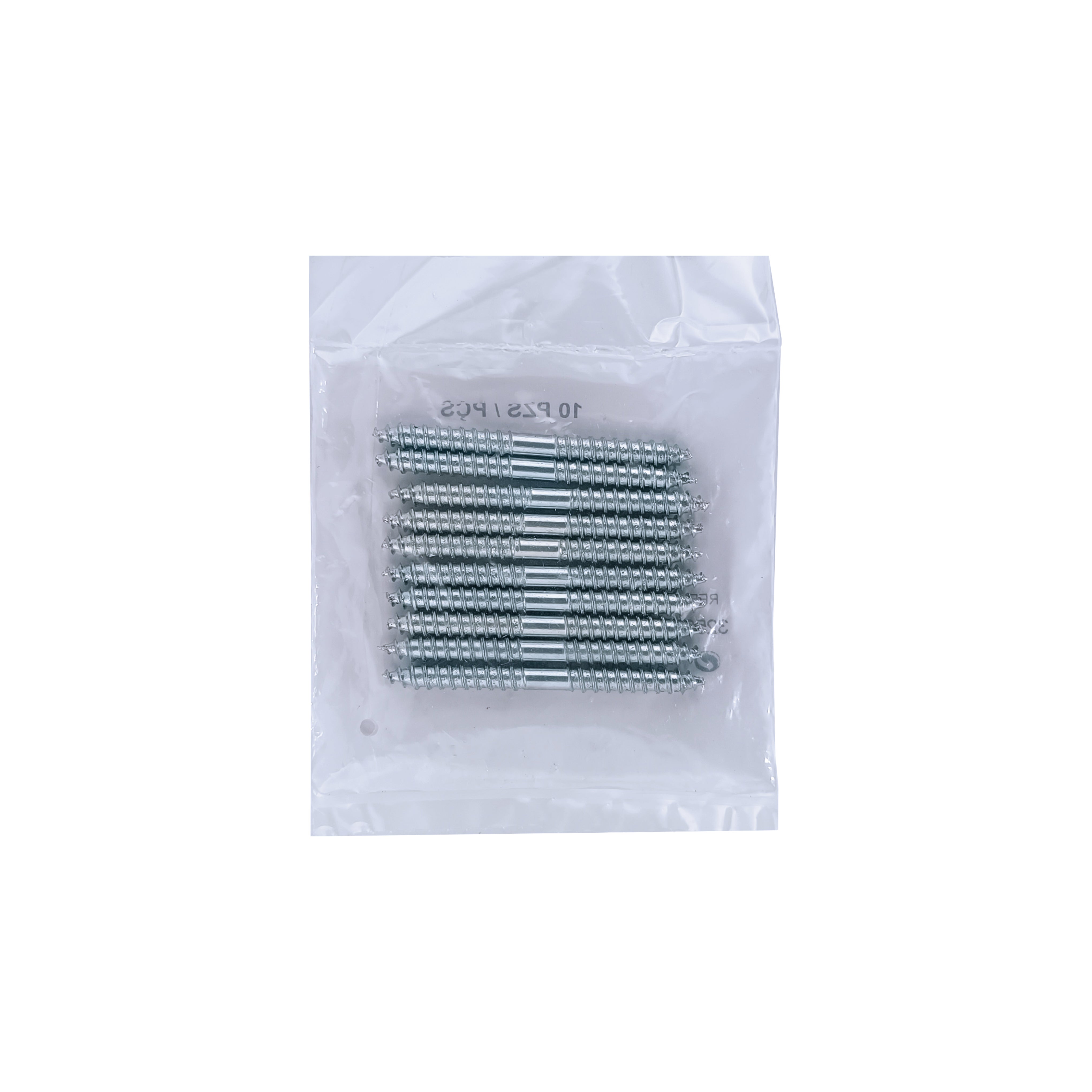 Pack 10 tornillos de doble rosca de acero de 5x60 mm - 6