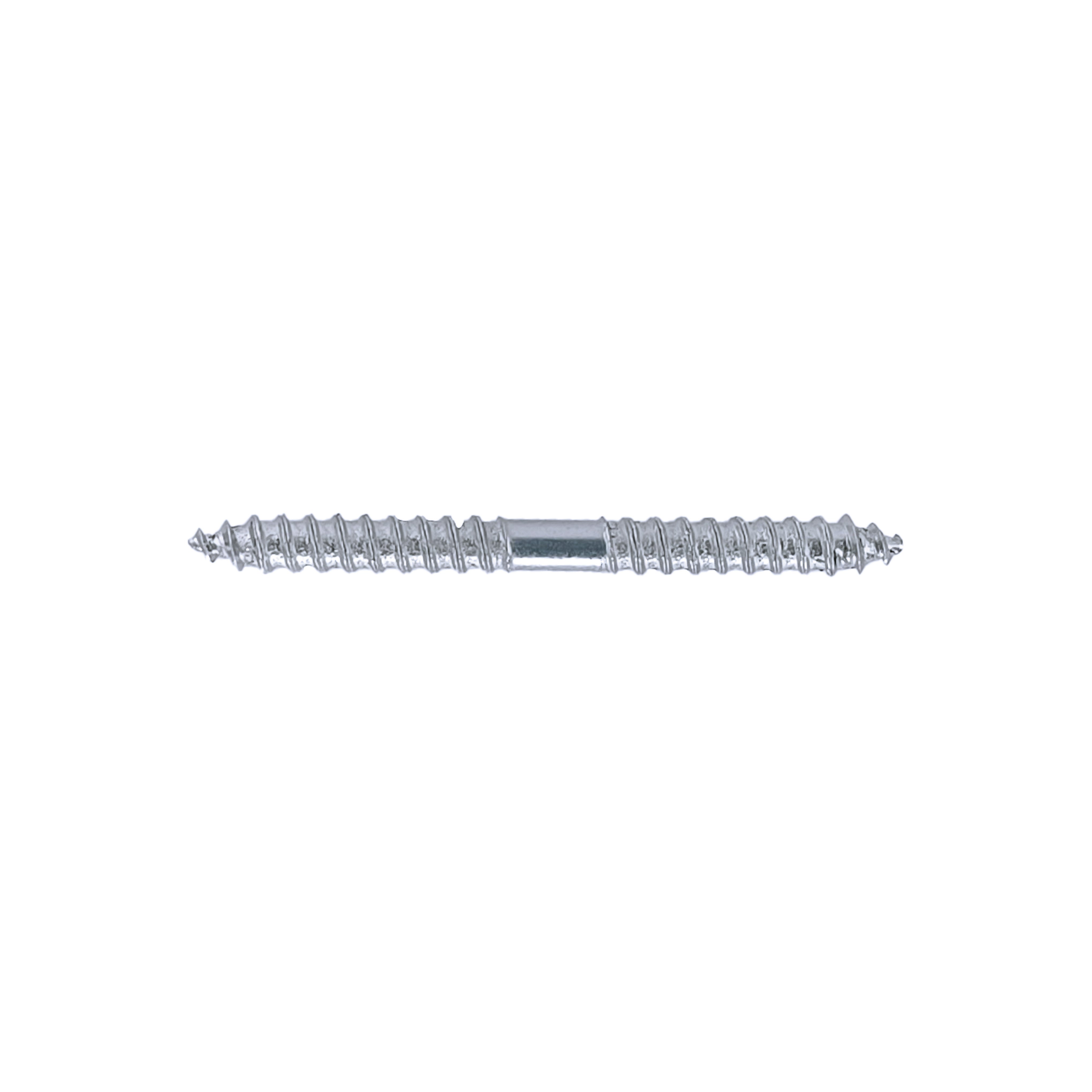 Pack 10 tornillos de doble rosca de acero de 5x60 mm - 3