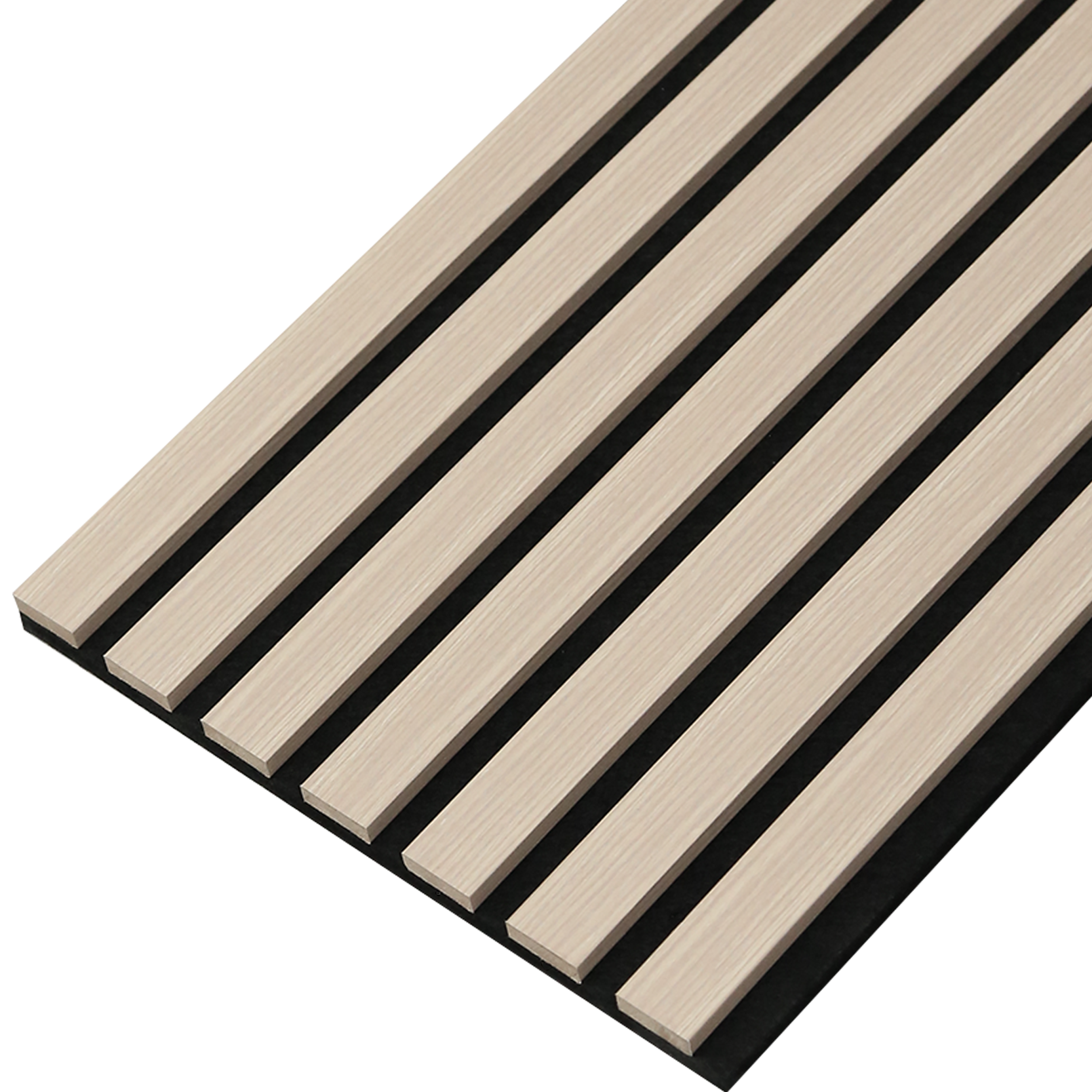 Panneau tasseaux décor chêne clair, fond feutrine noir Ravik ARTENS, 260x30 cm - 6