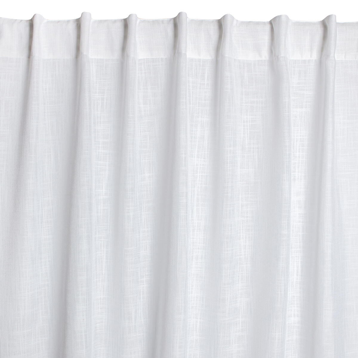 Tenda Infinity bianco, occhiello e fettuccia e passanti nascosti 140x280 cm - 7