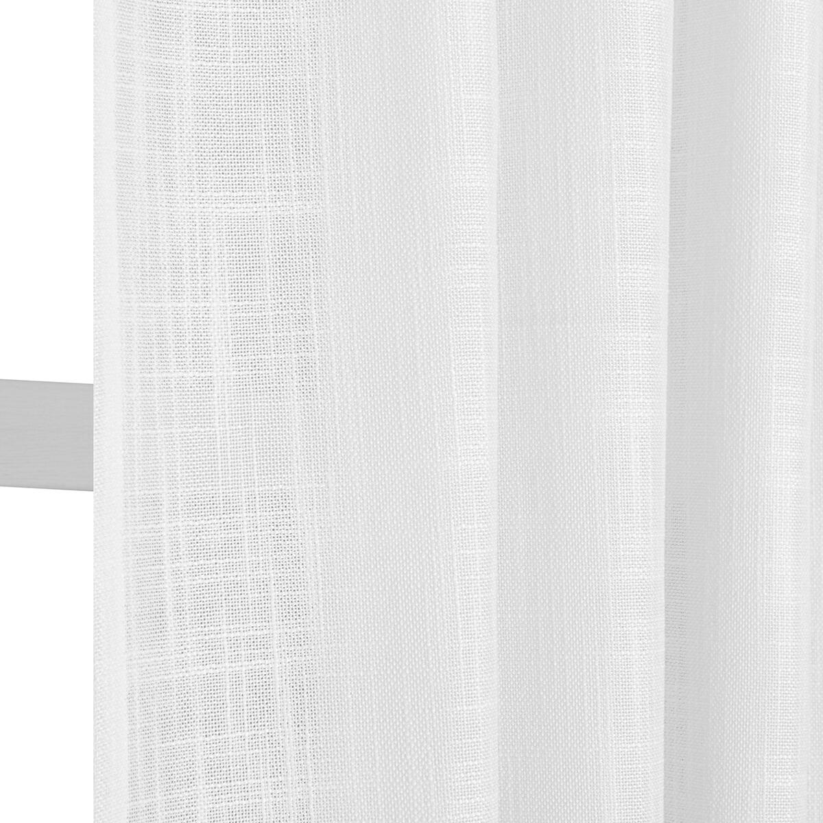 Tenda Infinity bianco, occhiello e fettuccia e passanti nascosti 140x280 cm - 6