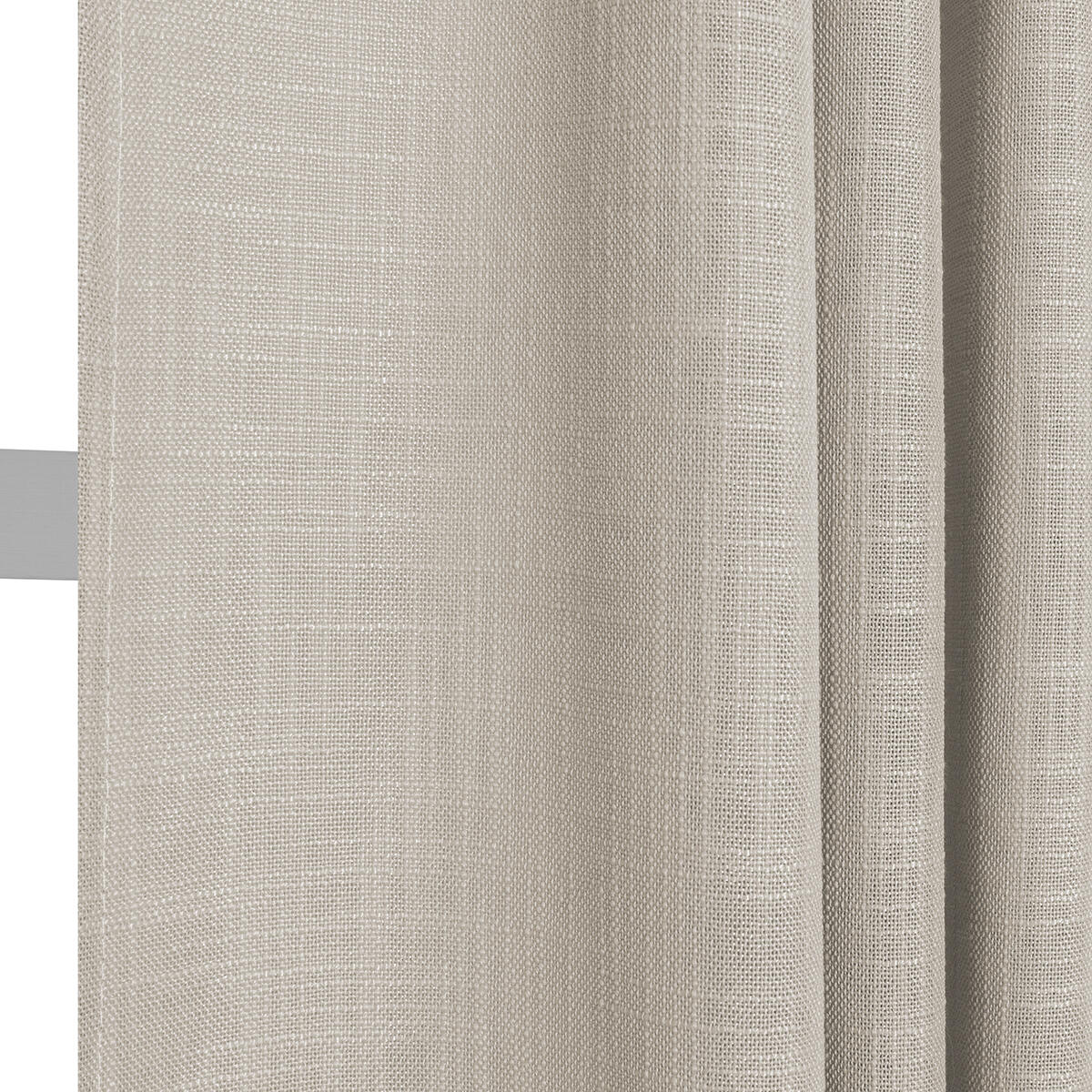 Tenda Infinity tortora, occhiello e fettuccia e passanti nascosti 140x280 cm - 6