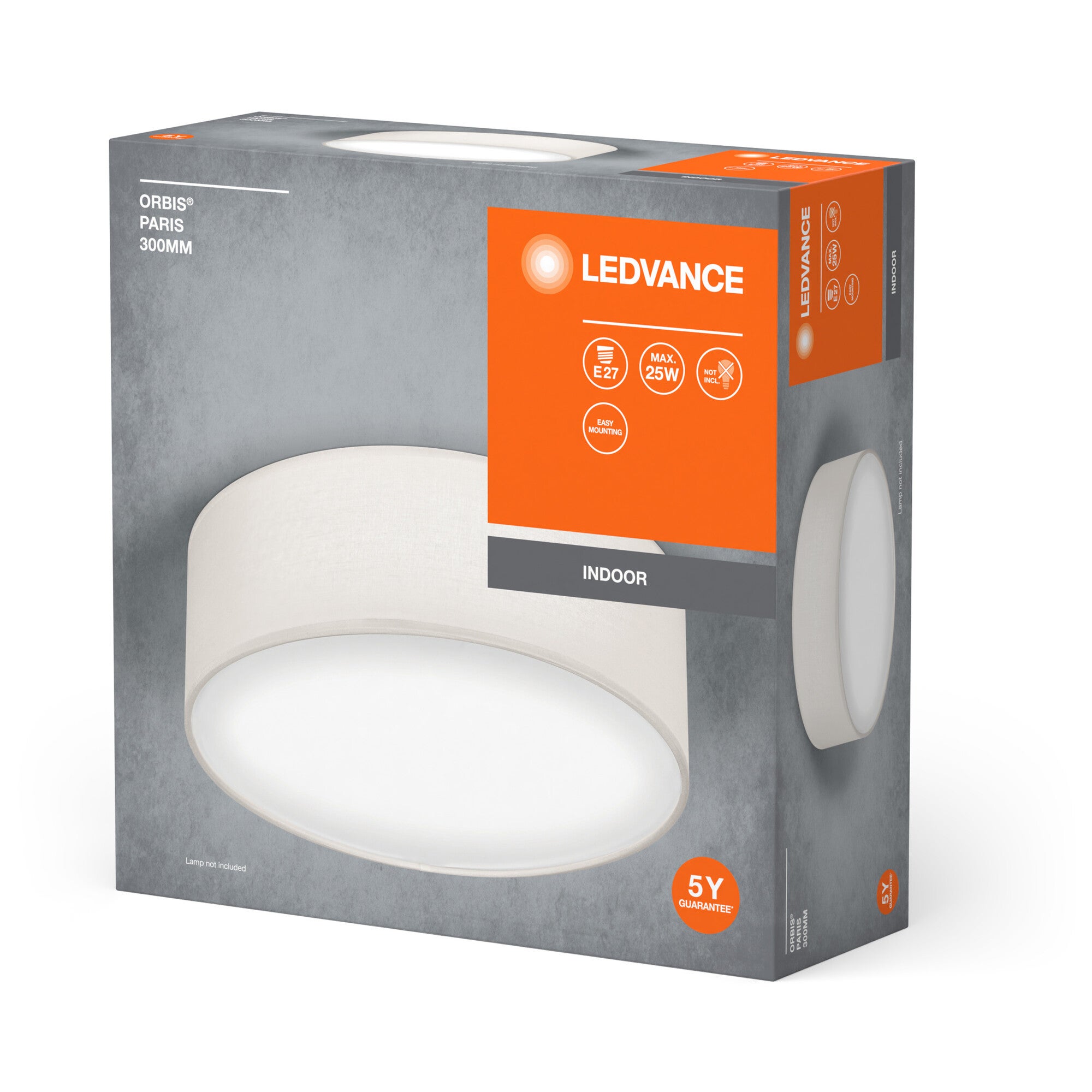 Plafón de techo Paris LEDVANCE redondo ø30cm con 1 luz compatible con ...