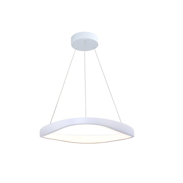 Lampadario LED moderno Anna bianco Ø48cm, luce naturale 3200 lumen
