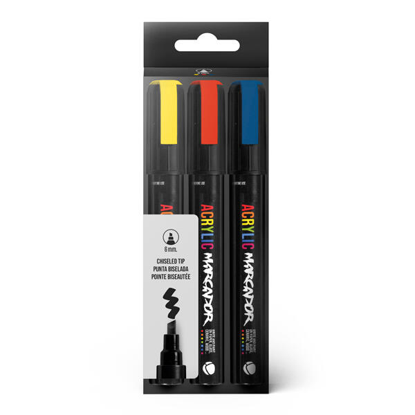 Pack marcador acrilico 3 unidades montana