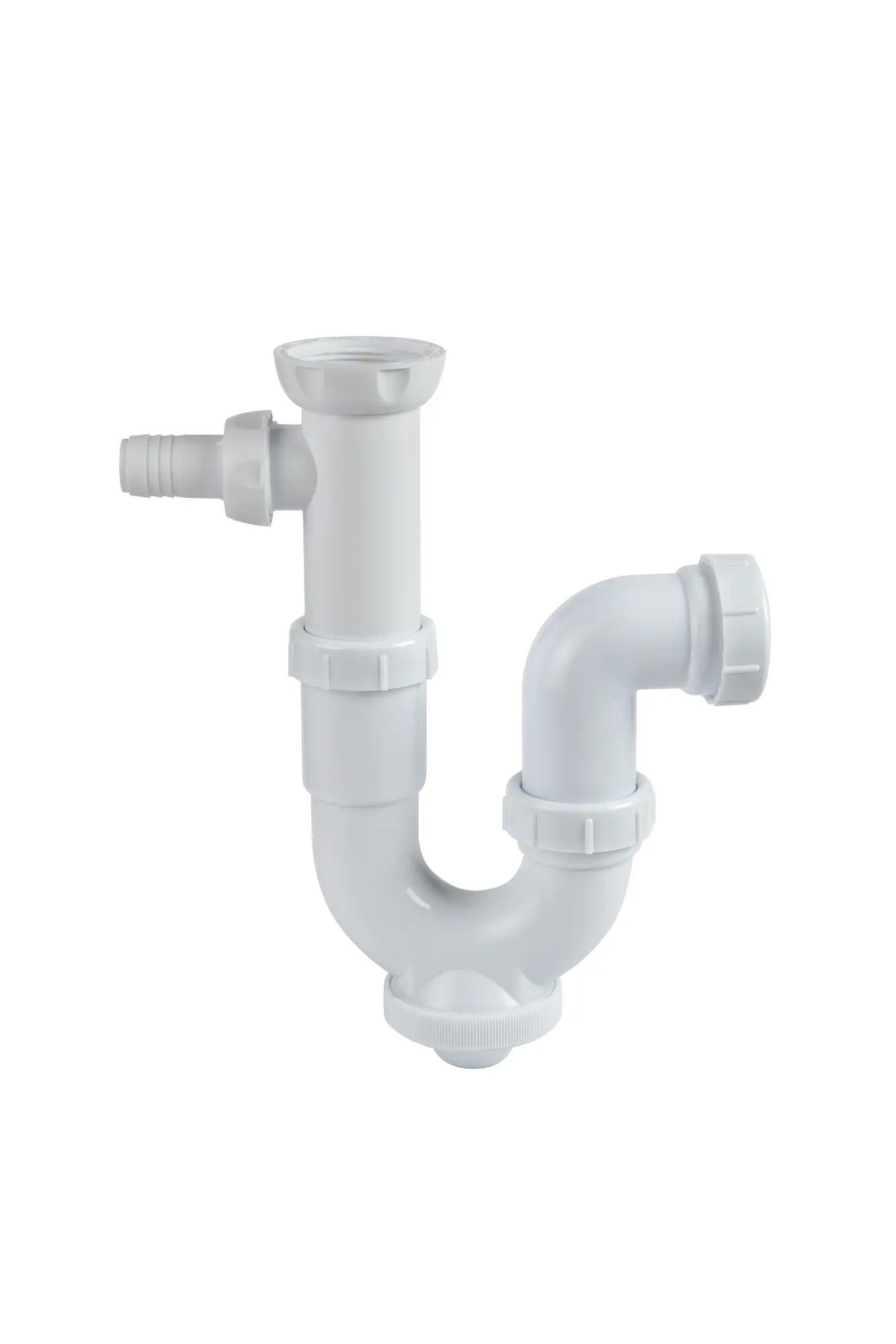 Sifón para fregadero de 1 seno de pvc wirquin de ø40mm